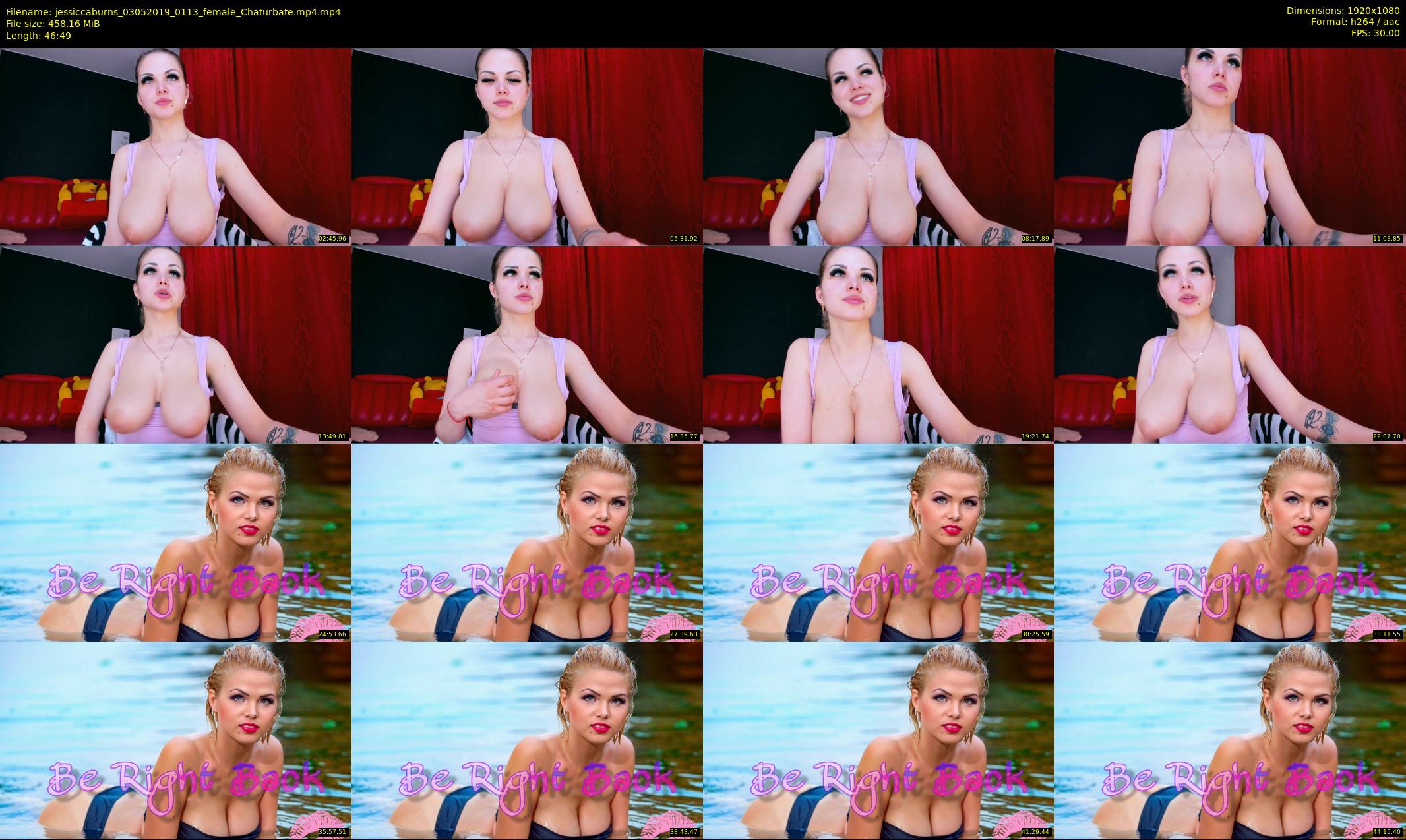 jessiccaburns — 47 minute Chaturbate female cam show recording, 1080p, May 3, 2019