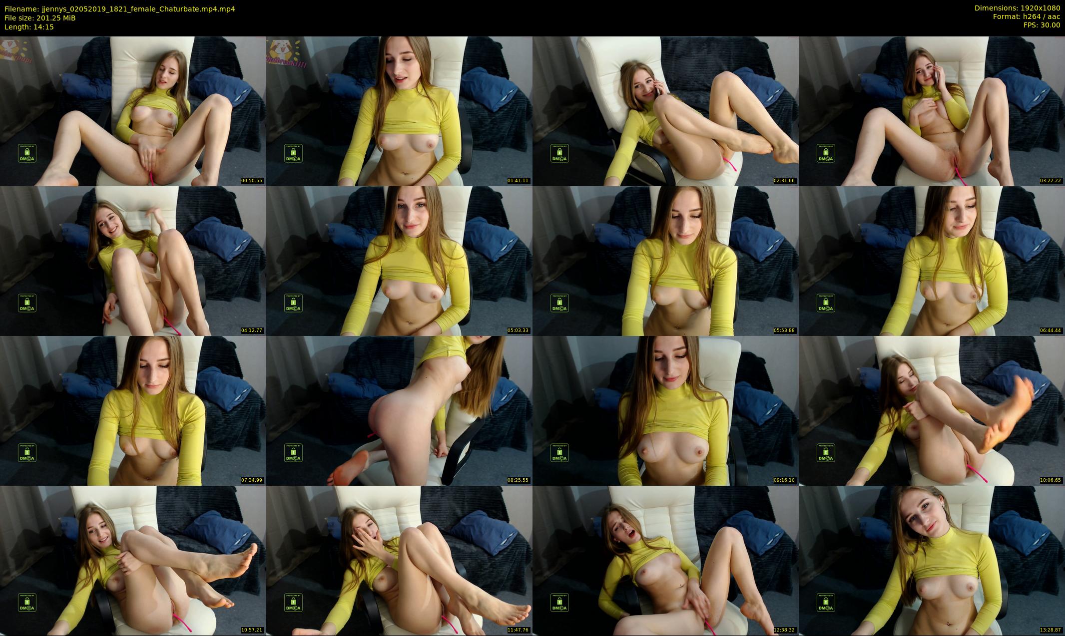jjennys — 15 minute Chaturbate female cam show recording, 1080p, May 2, 2019