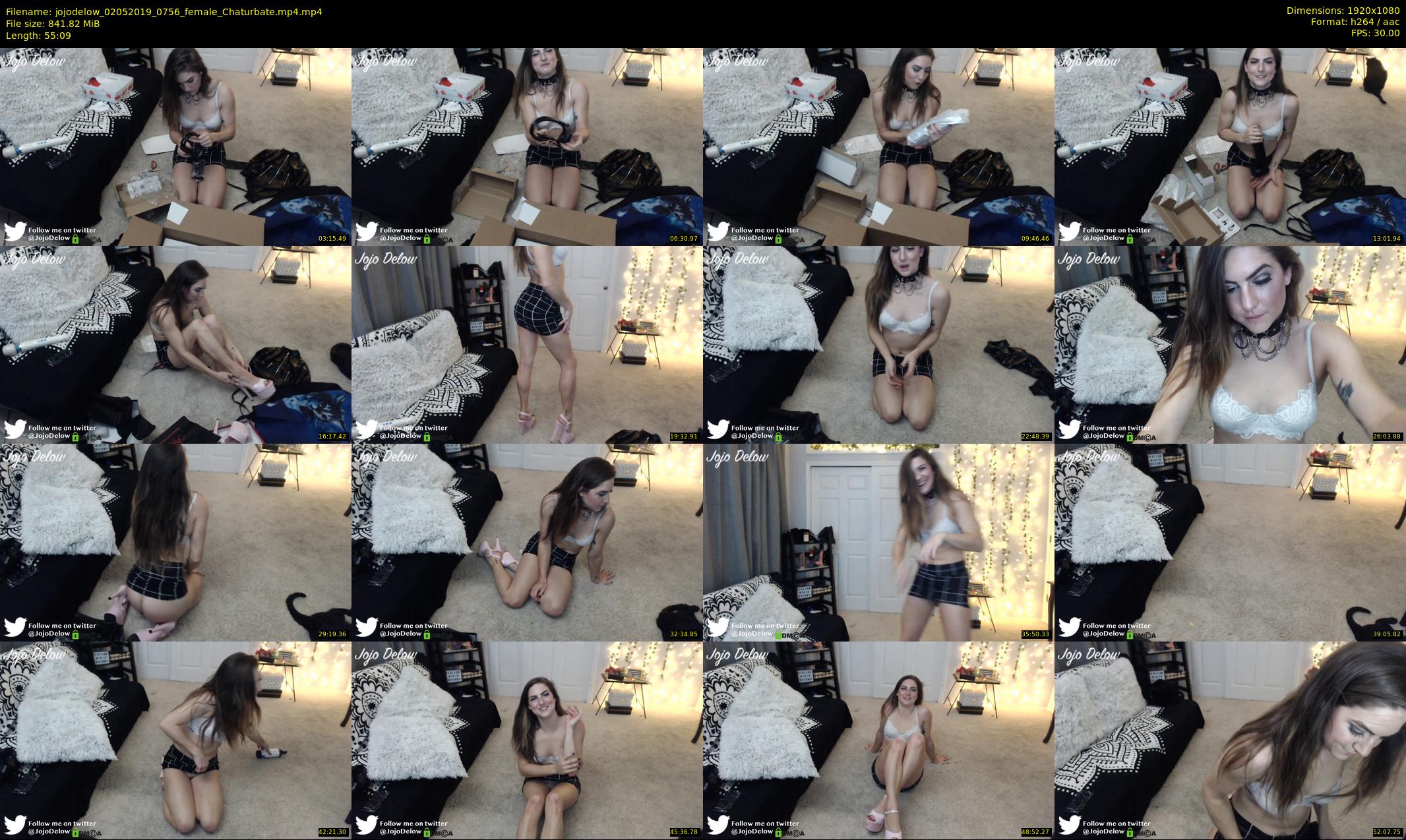 jojodelow — 56 minute Chaturbate female cam show recording, 1080p, May 2, 2019