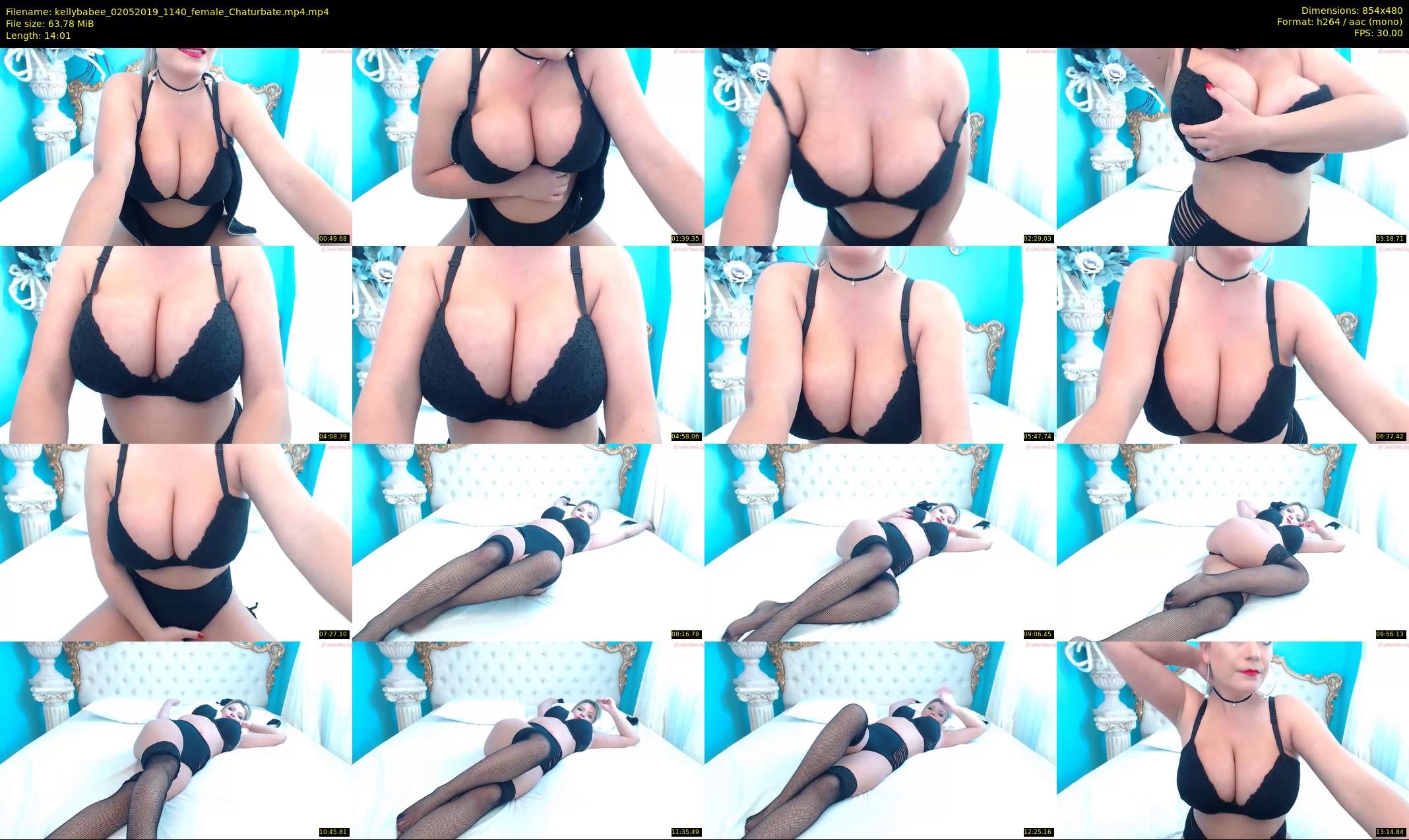 kellybabee — 15 minute Chaturbate female cam show recording, 480p, May 2, 2019