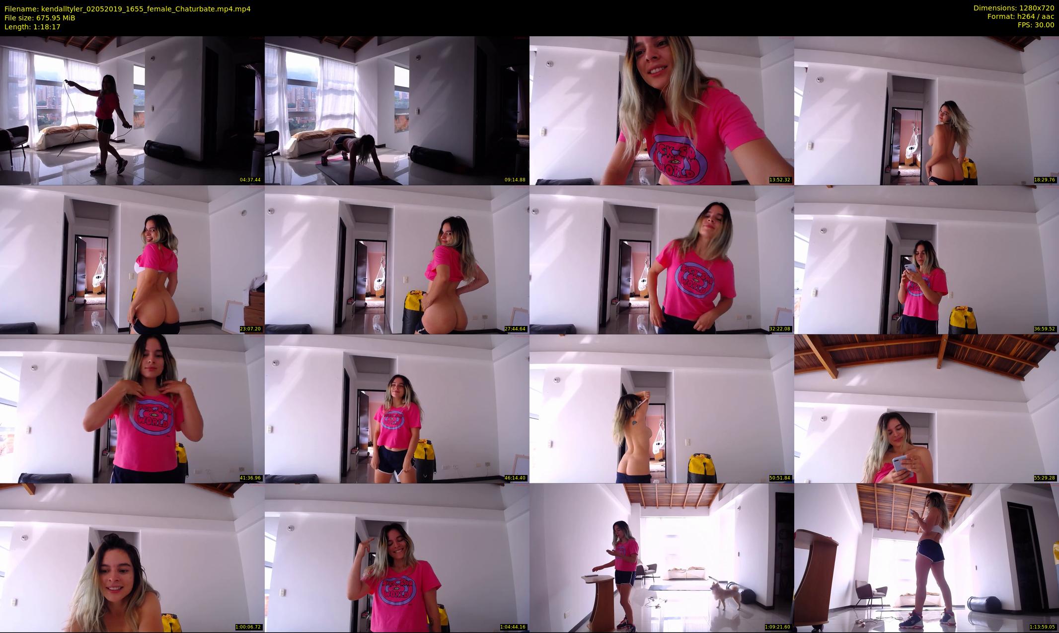 kendalltyler — 79 minute Chaturbate female cam show recording, 720p, May 2, 2019