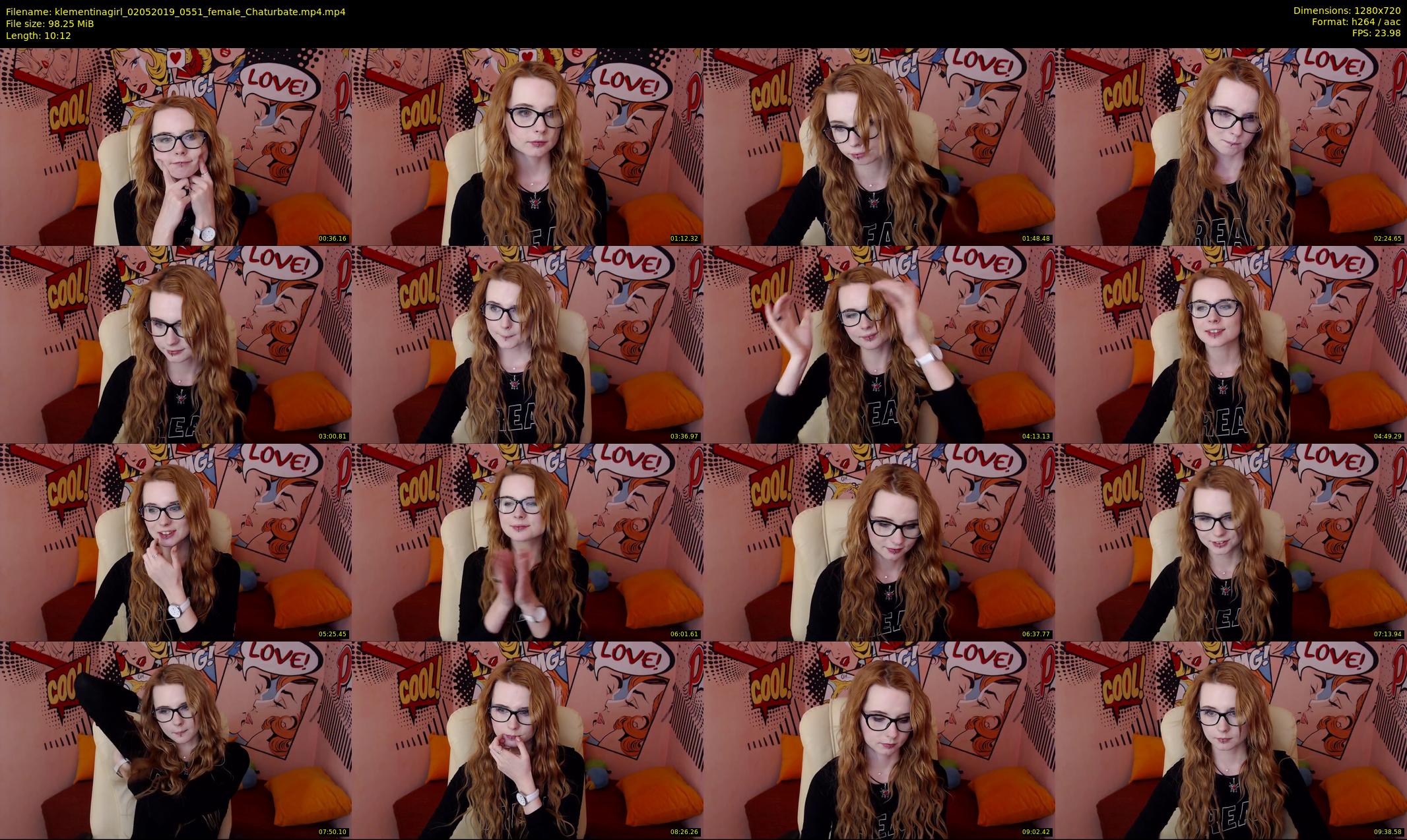 klementinagirl — 11 minute Chaturbate female cam show recording, 720p, May 2, 2019