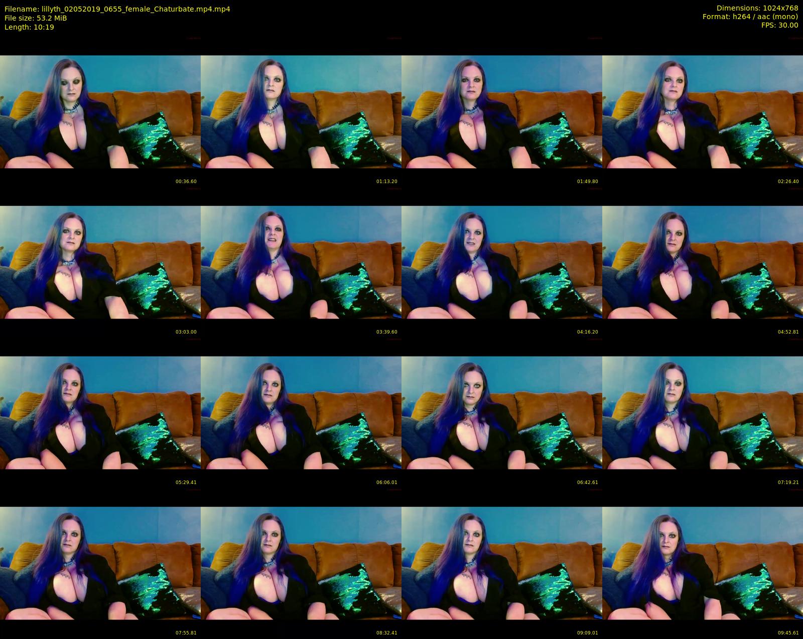 lillyth — 11 minute Chaturbate female cam show recording, 720p, May 2, 2019