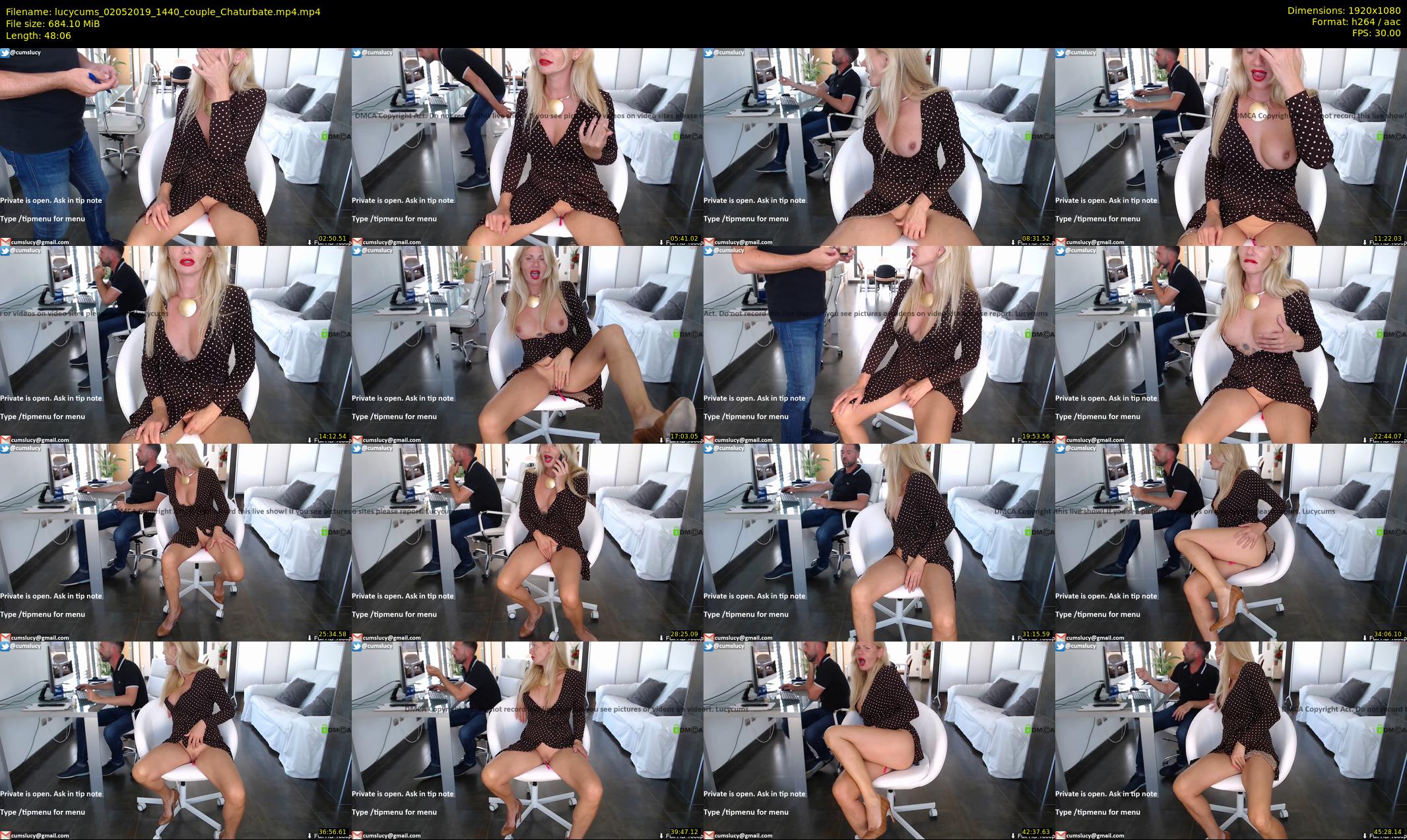 lucycums — 49 minute Chaturbate couple cam show recording, 1080p, May 2, 2019