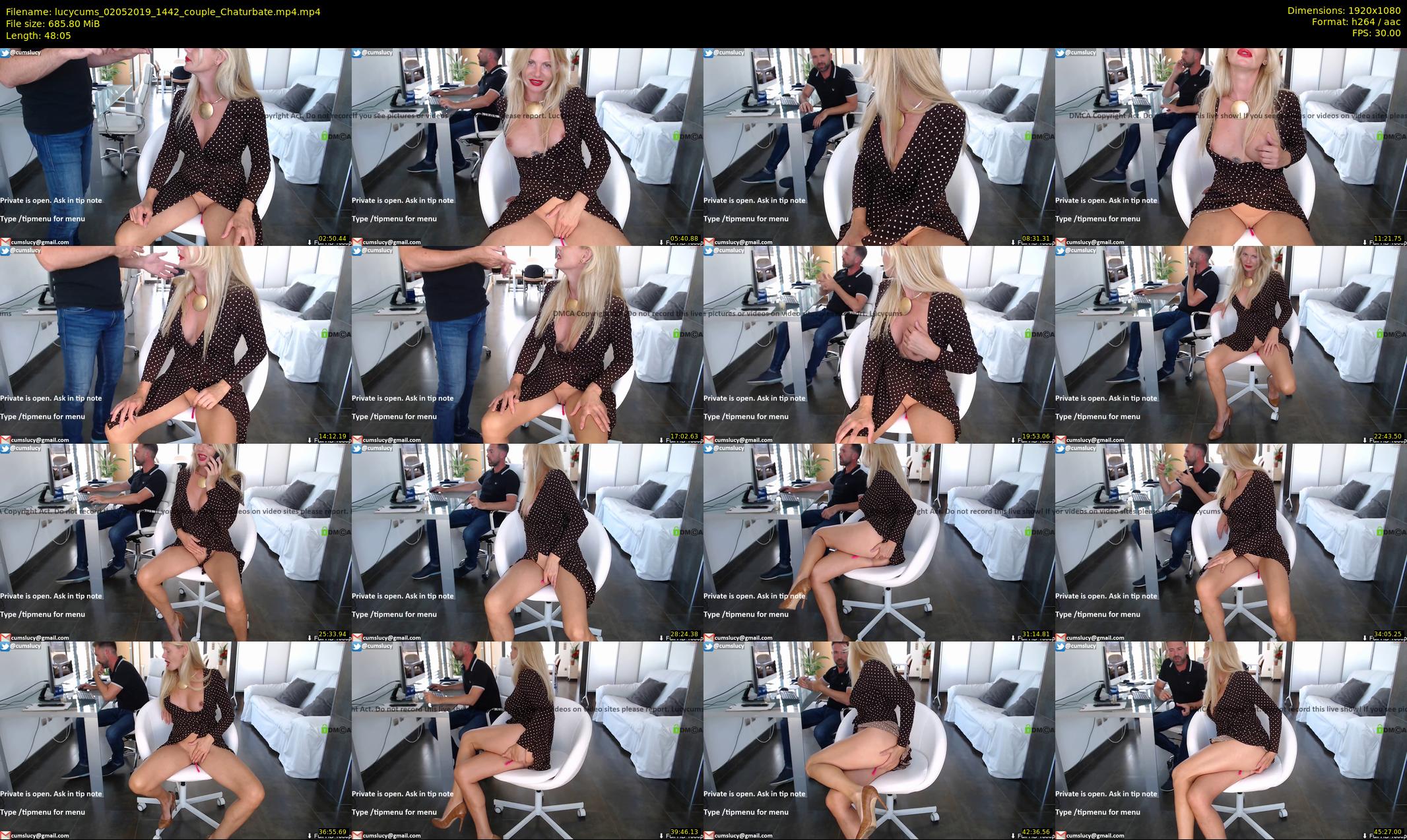 lucycums — 49 minute Chaturbate couple cam show recording, 1080p, May 2, 2019