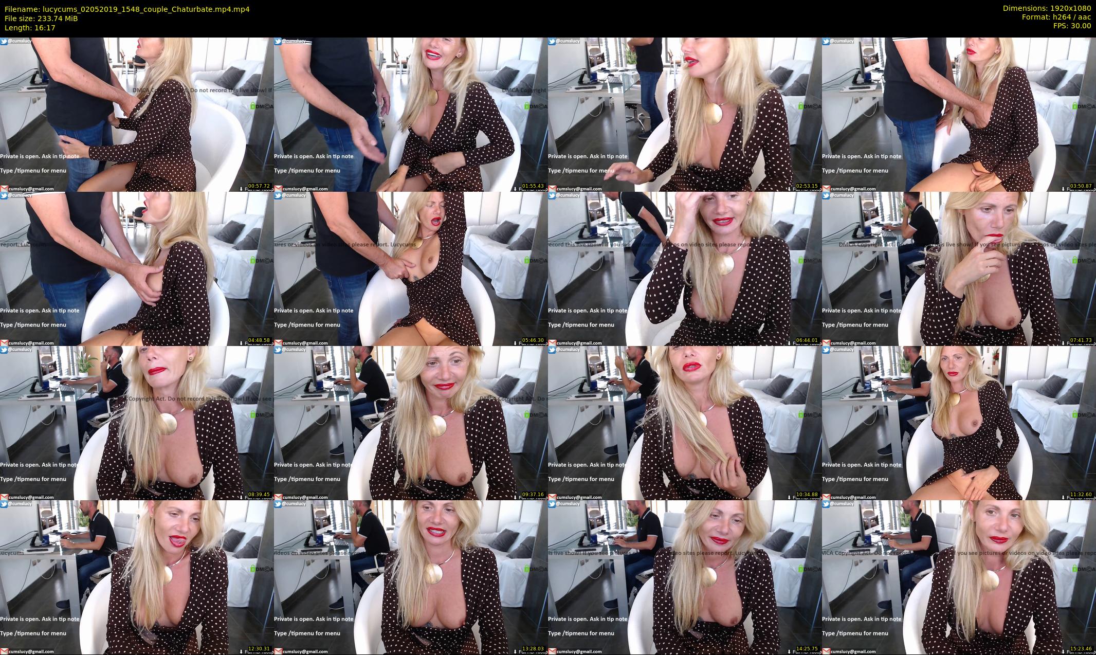 lucycums — 17 minute Chaturbate couple cam show recording, 1080p, May 2, 2019