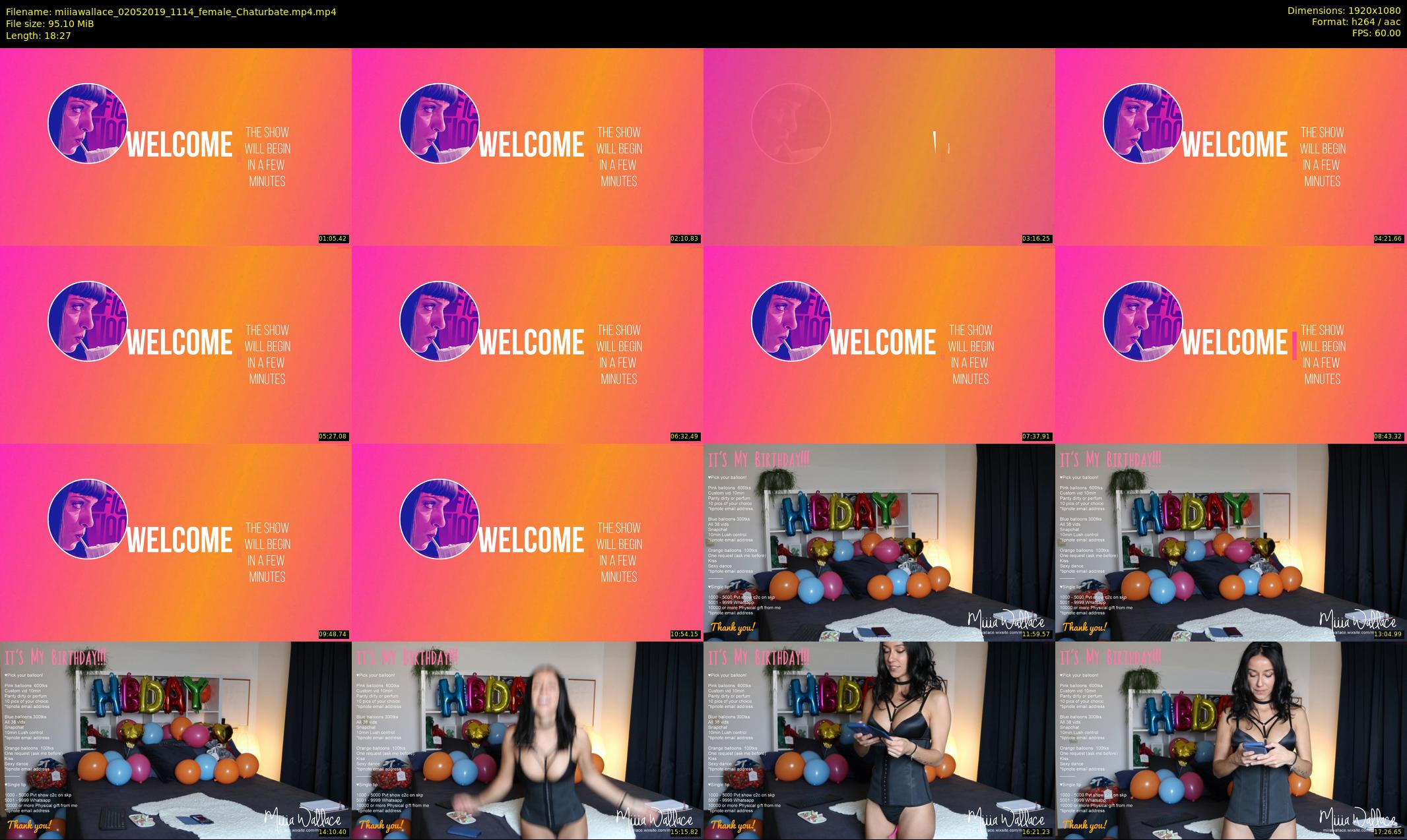 miiiawallace — 19 minute Chaturbate female cam show recording, 1080p, May 2, 2019