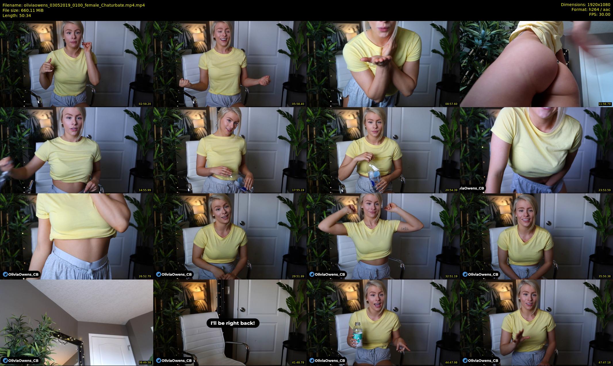 oliviaowens — 51 minute Chaturbate female cam show recording, 1080p, May 3, 2019