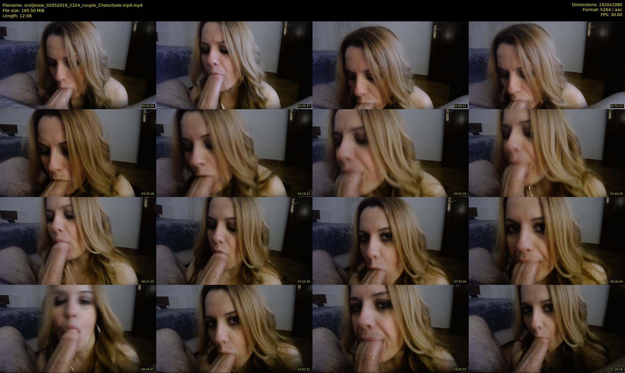 oraljessie — 13 minute Chaturbate couple cam show recording, 1080p, May 2, 2019
