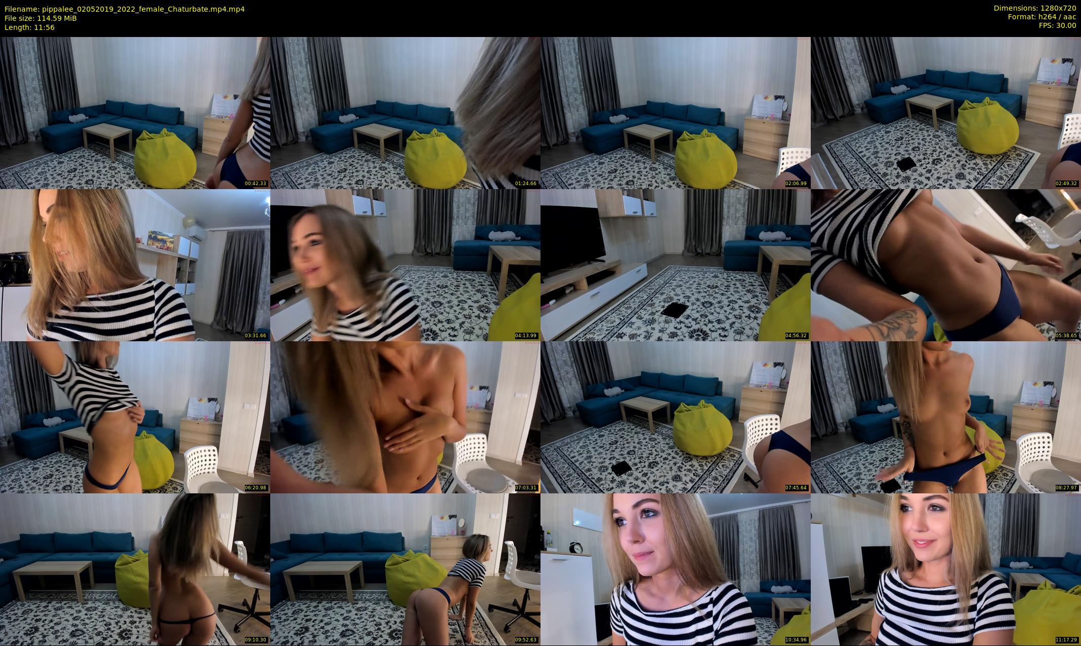pippalee — 12 minute Chaturbate female cam show recording, 720p, May 2, 2019