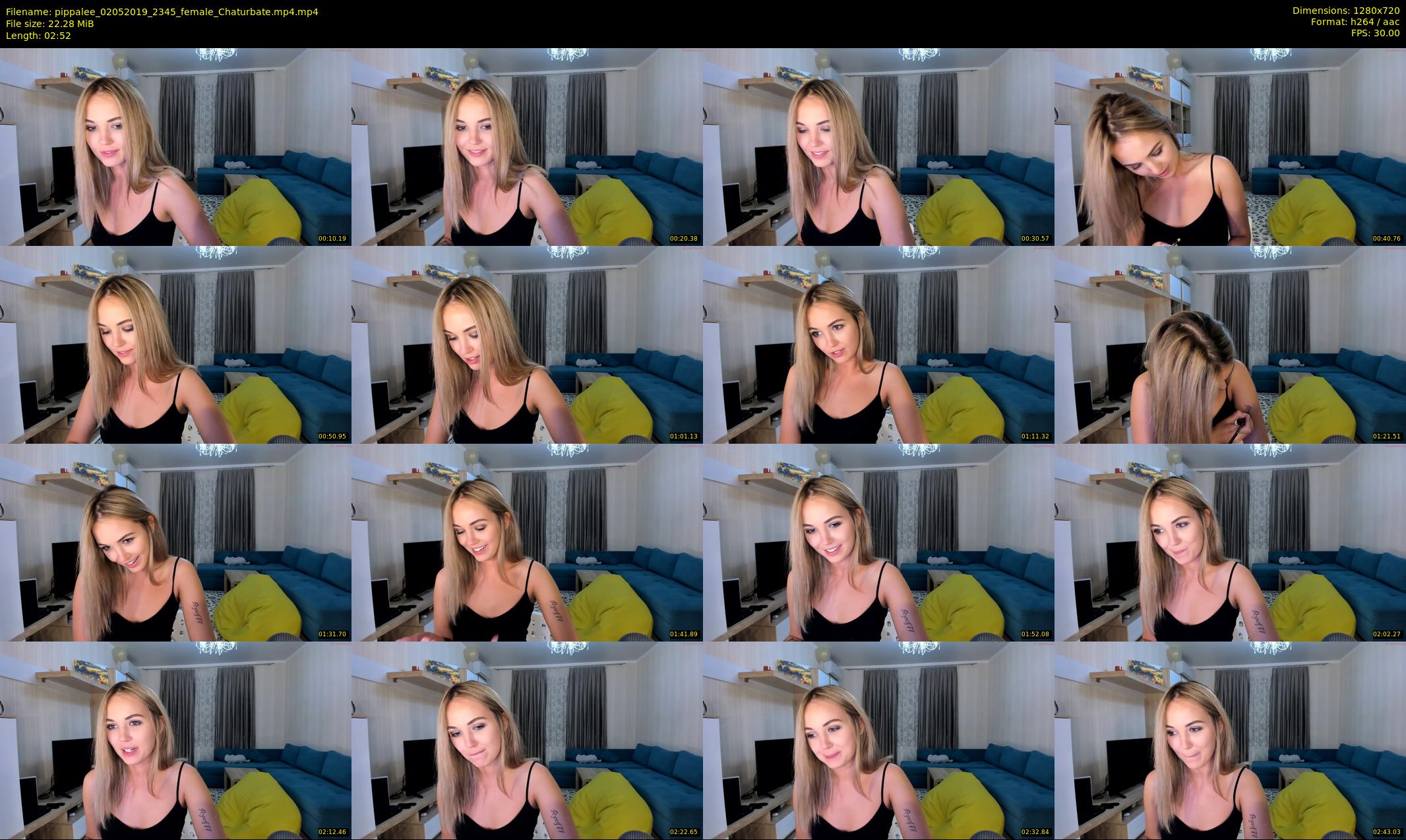 pippalee — 3 minute Chaturbate female cam show recording, 720p, May 2, 2019