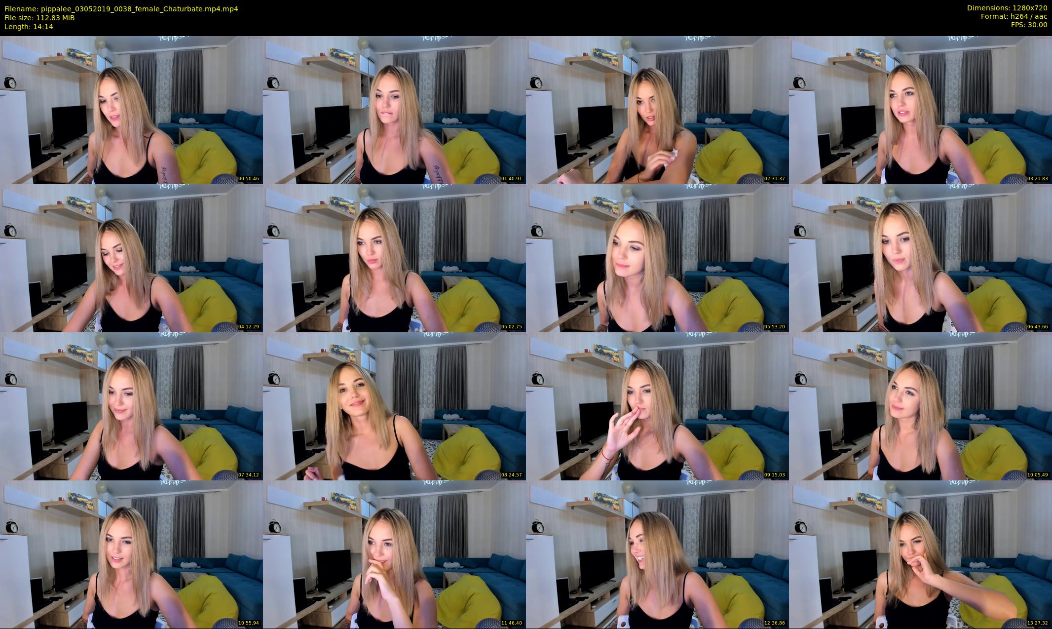 pippalee — 15 minute Chaturbate female cam show recording, 720p, May 3, 2019