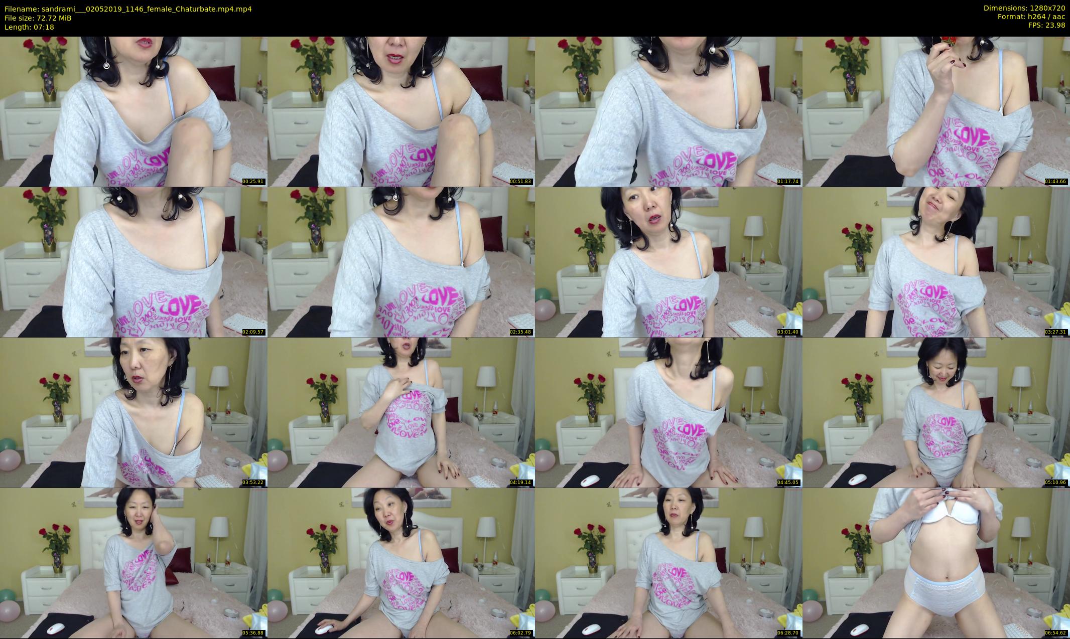 sandrami__ — 8 minute Chaturbate female cam show recording, 720p, May 2, 2019