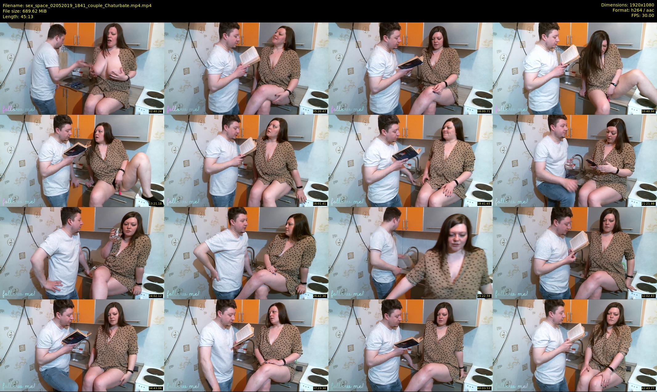 sex_space — 46 minute Chaturbate couple cam show recording, 1080p, May 2, 2019