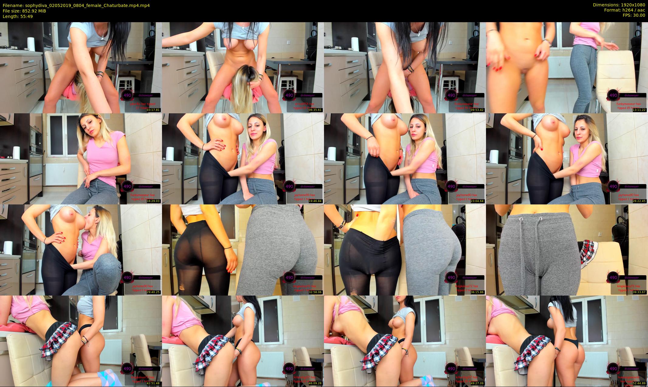 sophydiva — 56 minute Chaturbate female cam show recording, 1080p, May 2, 2019
