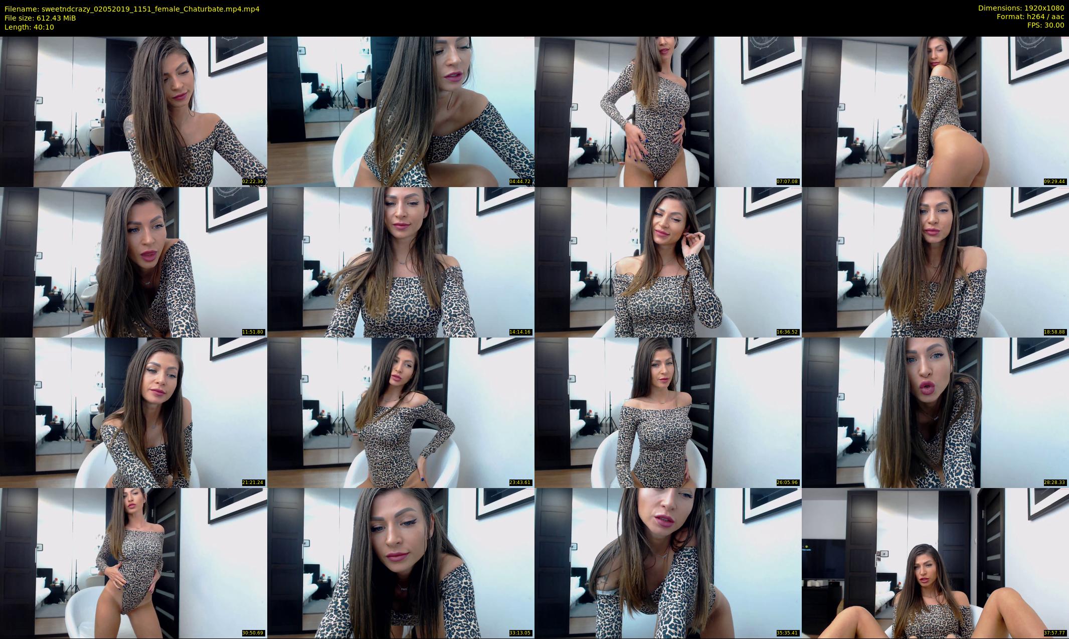 sweetndcrazy — 41 minute Chaturbate female cam show recording, 1080p, May 2, 2019