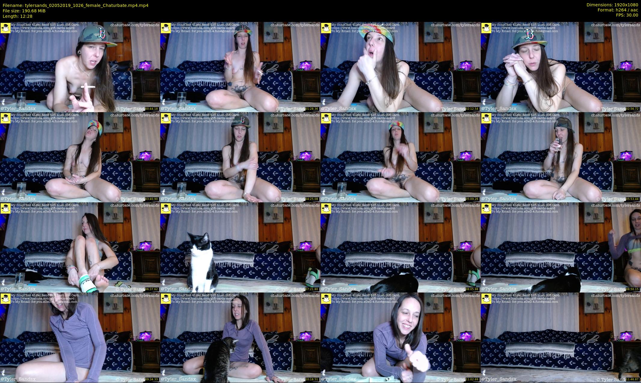 tylersands — 13 minute Chaturbate female cam show recording, 1080p, May 2, 2019