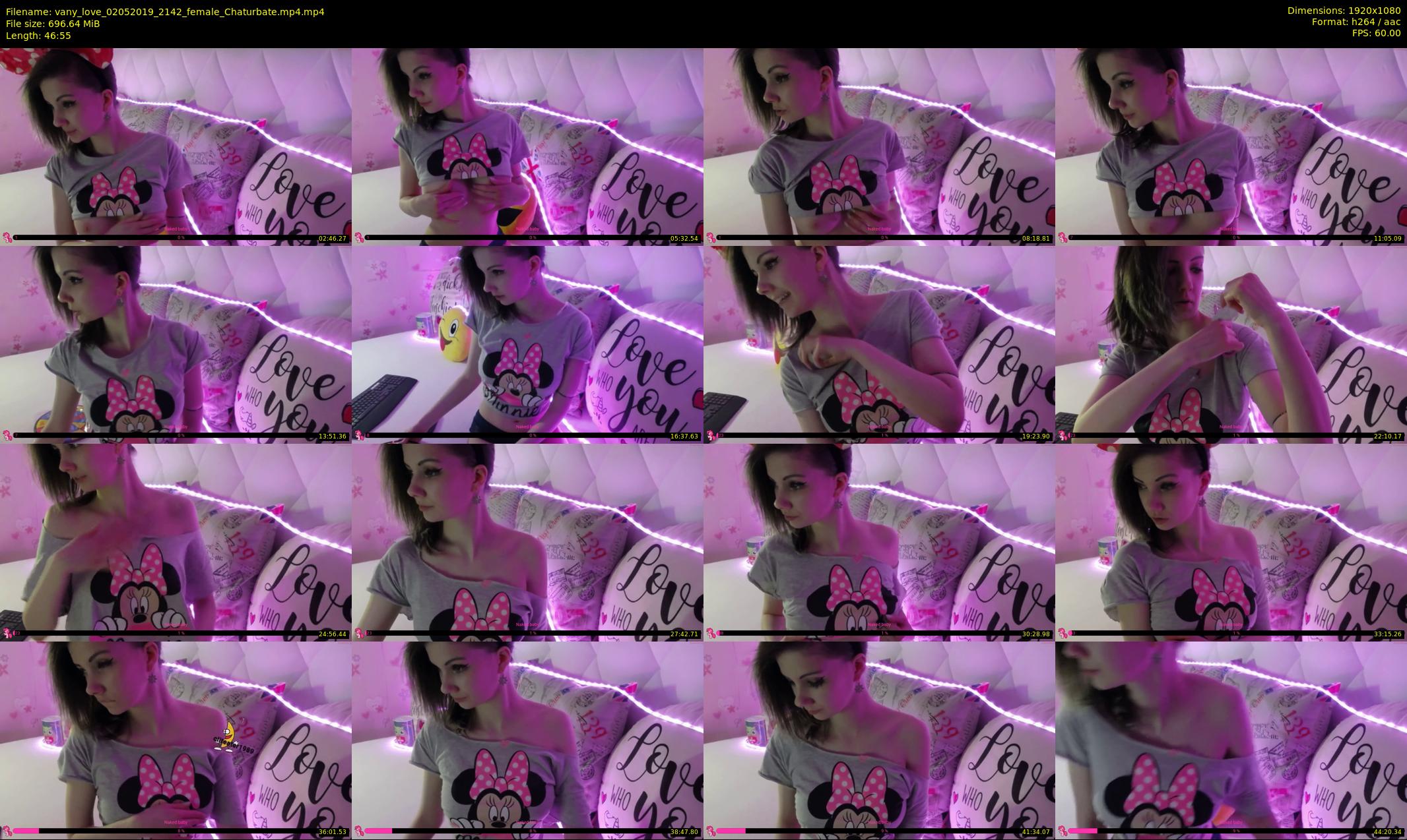 vany_love — 47 minute Chaturbate female cam show recording, 1080p, May 2, 2019