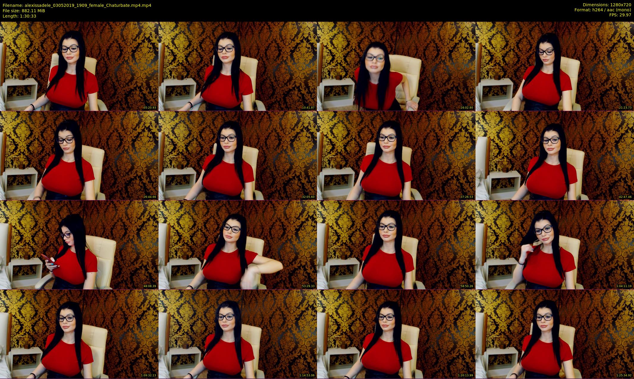 alexissadele — 91 minute Chaturbate female cam show recording, 720p, May 3, 2019