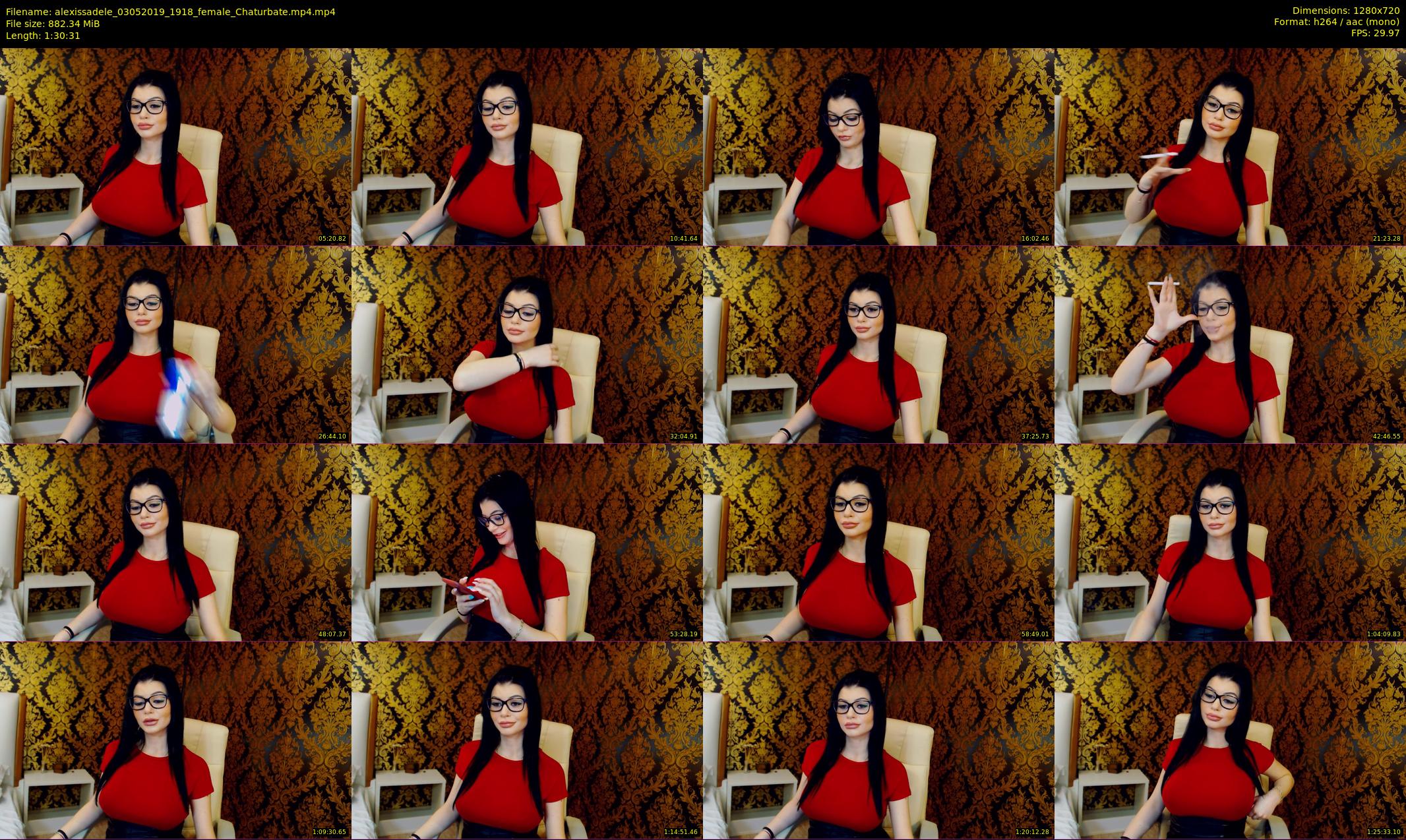 alexissadele — 91 minute Chaturbate female cam show recording, 720p, May 3, 2019