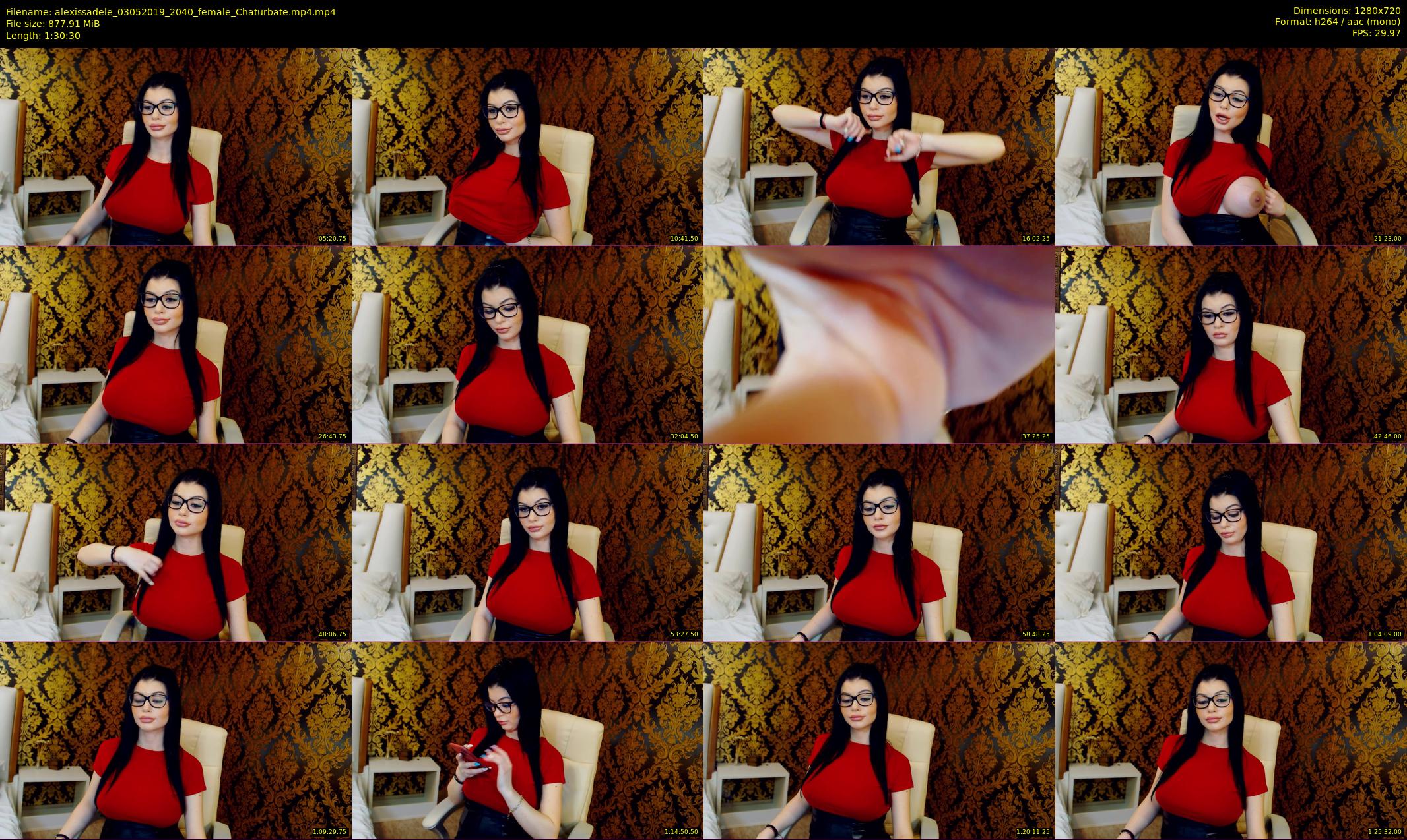 alexissadele — 91 minute Chaturbate female cam show recording, 720p, May 3, 2019