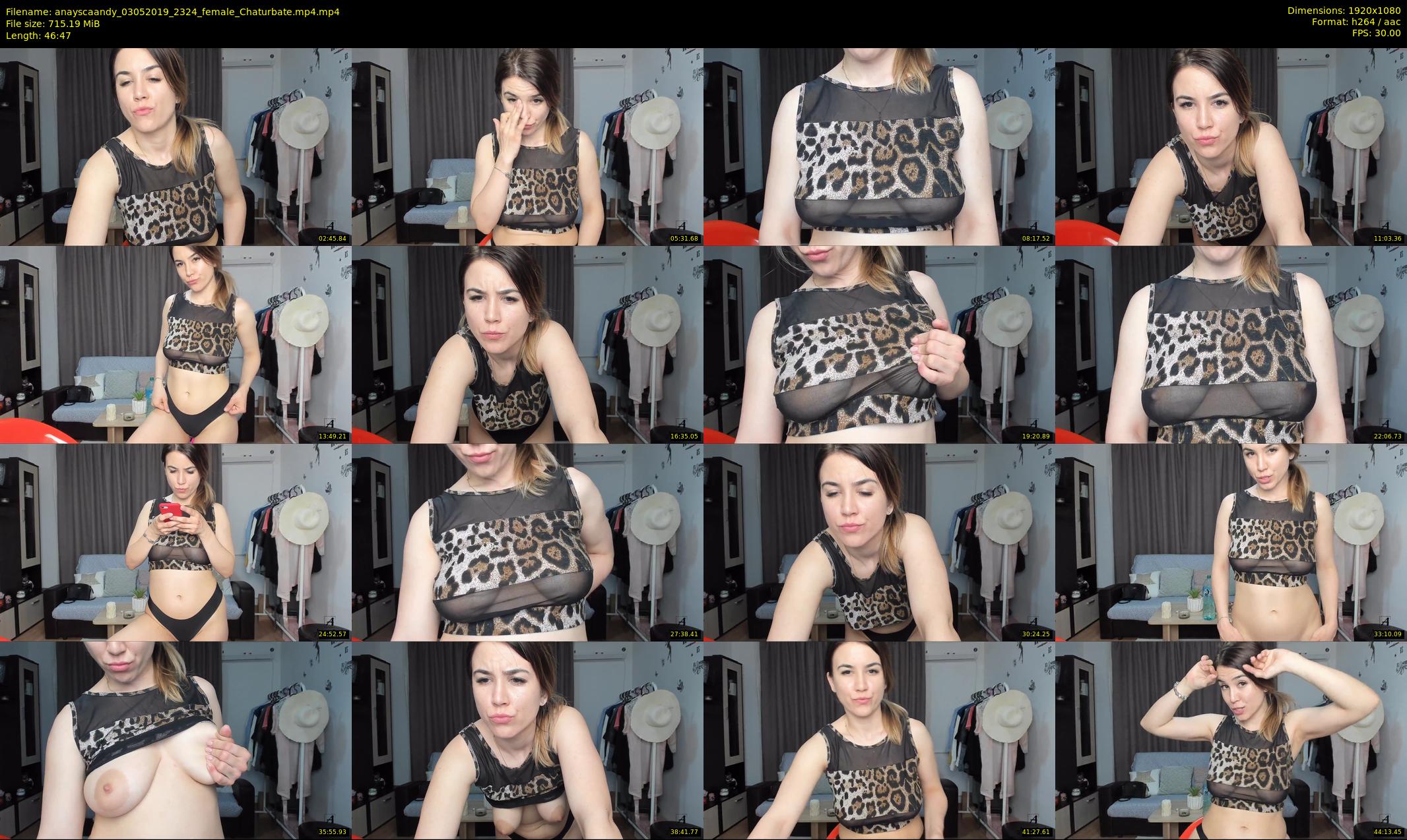 anayscaandy — 47 minute Chaturbate female cam show recording, 1080p, May 3, 2019