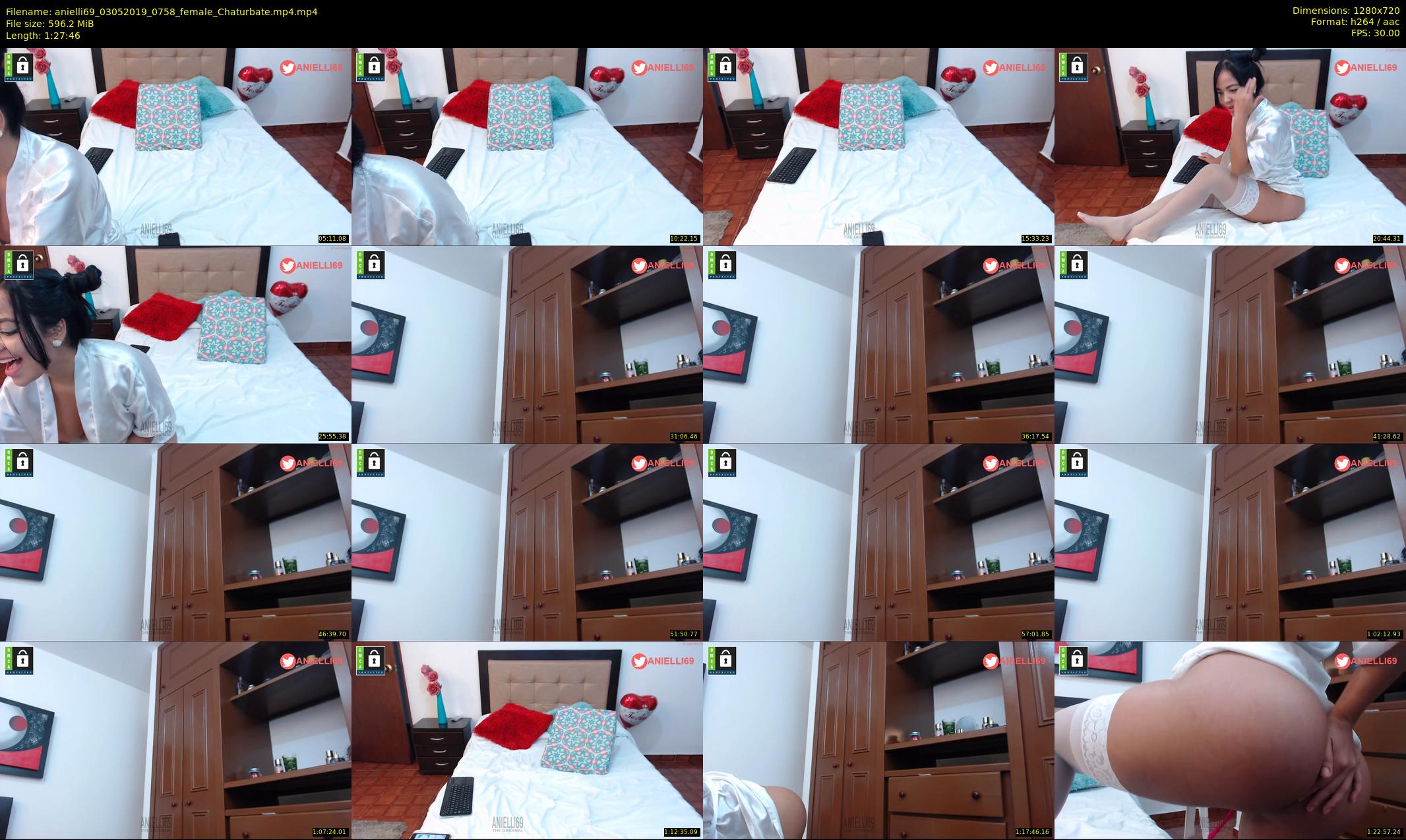 anielli69 — 88 minute Chaturbate female cam show recording, 720p, May 3, 2019