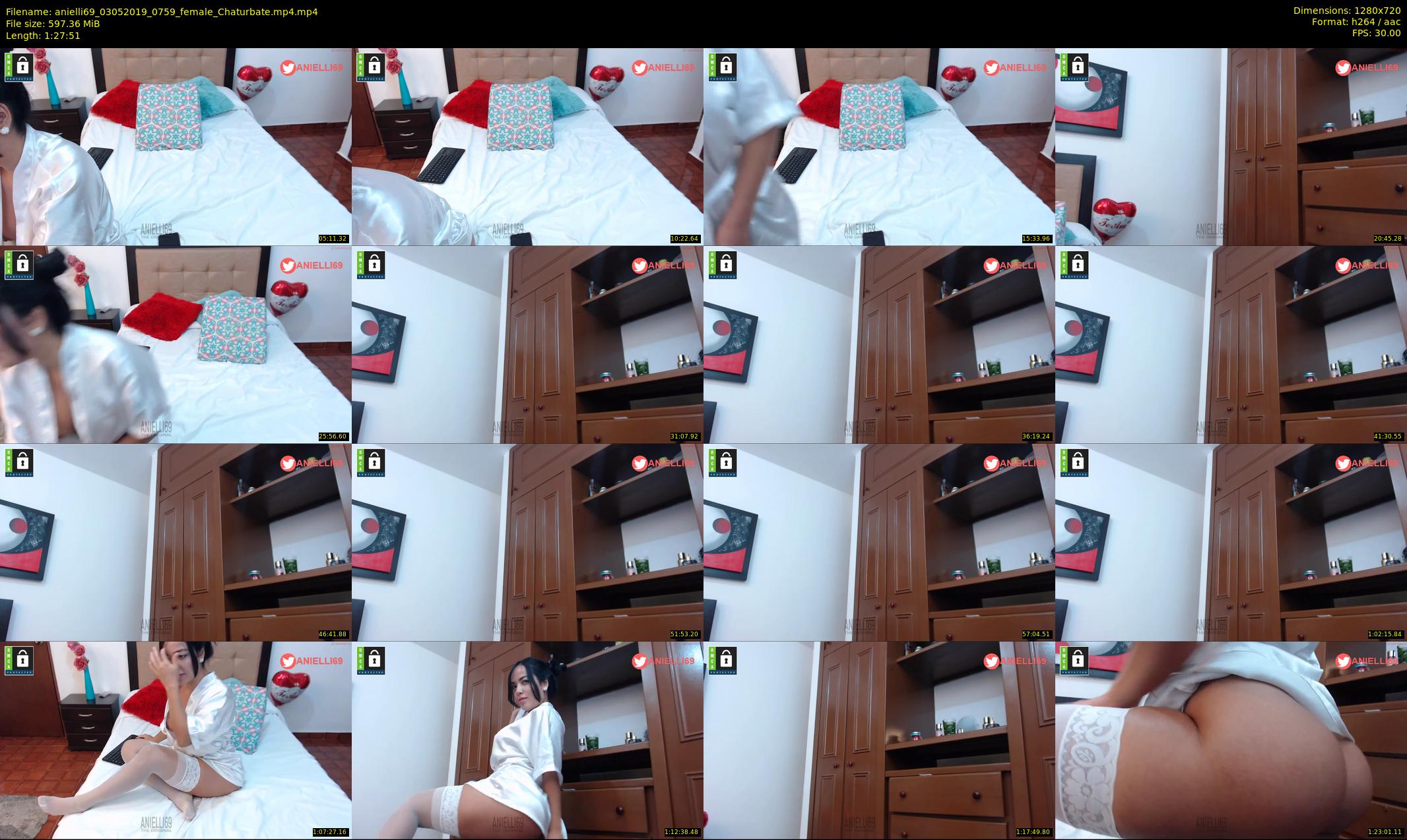 anielli69 — 88 minute Chaturbate female cam show recording, 720p, May 3, 2019