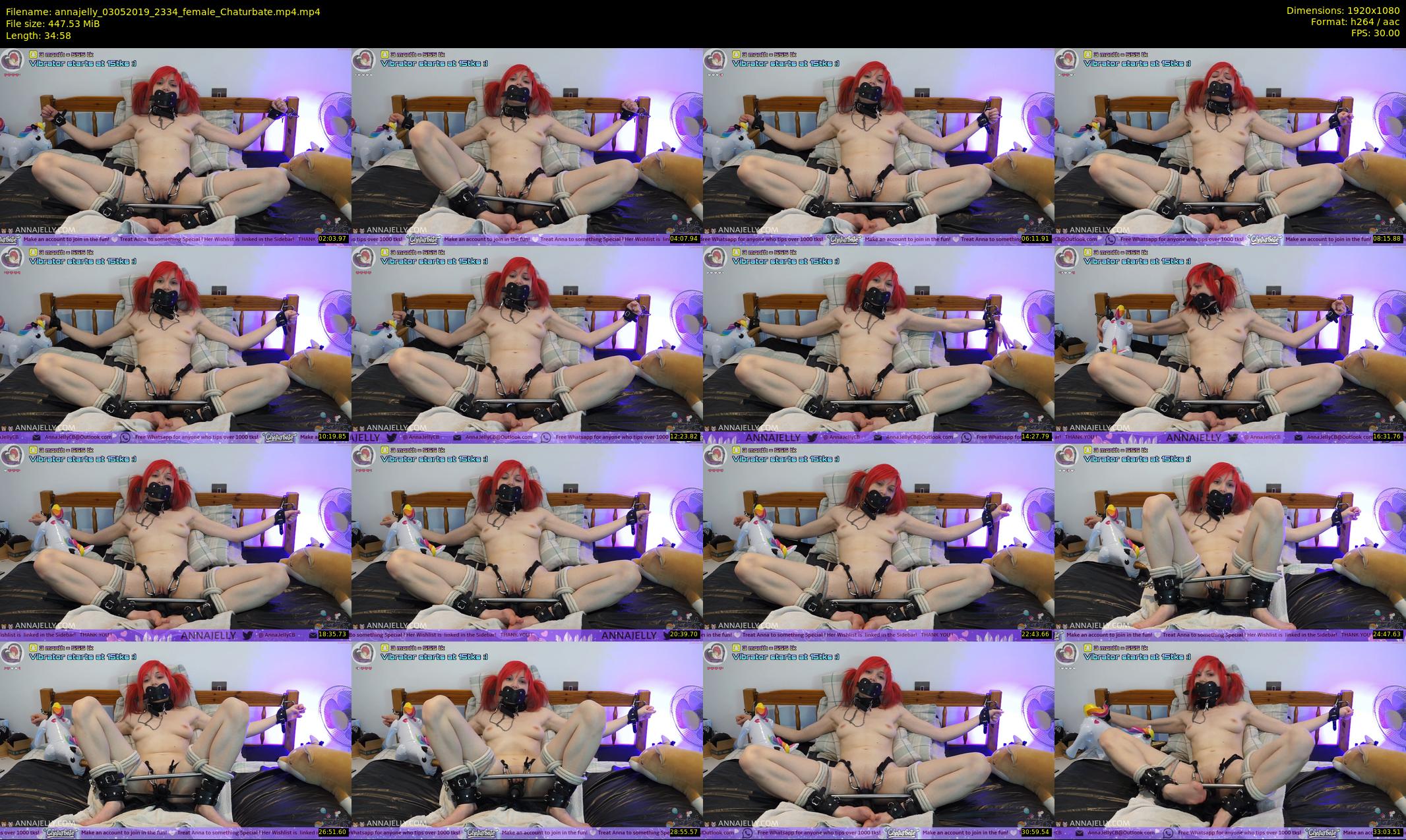 annajelly — 35 minute Chaturbate couple cam show recording, 1080p, May 3, 2019