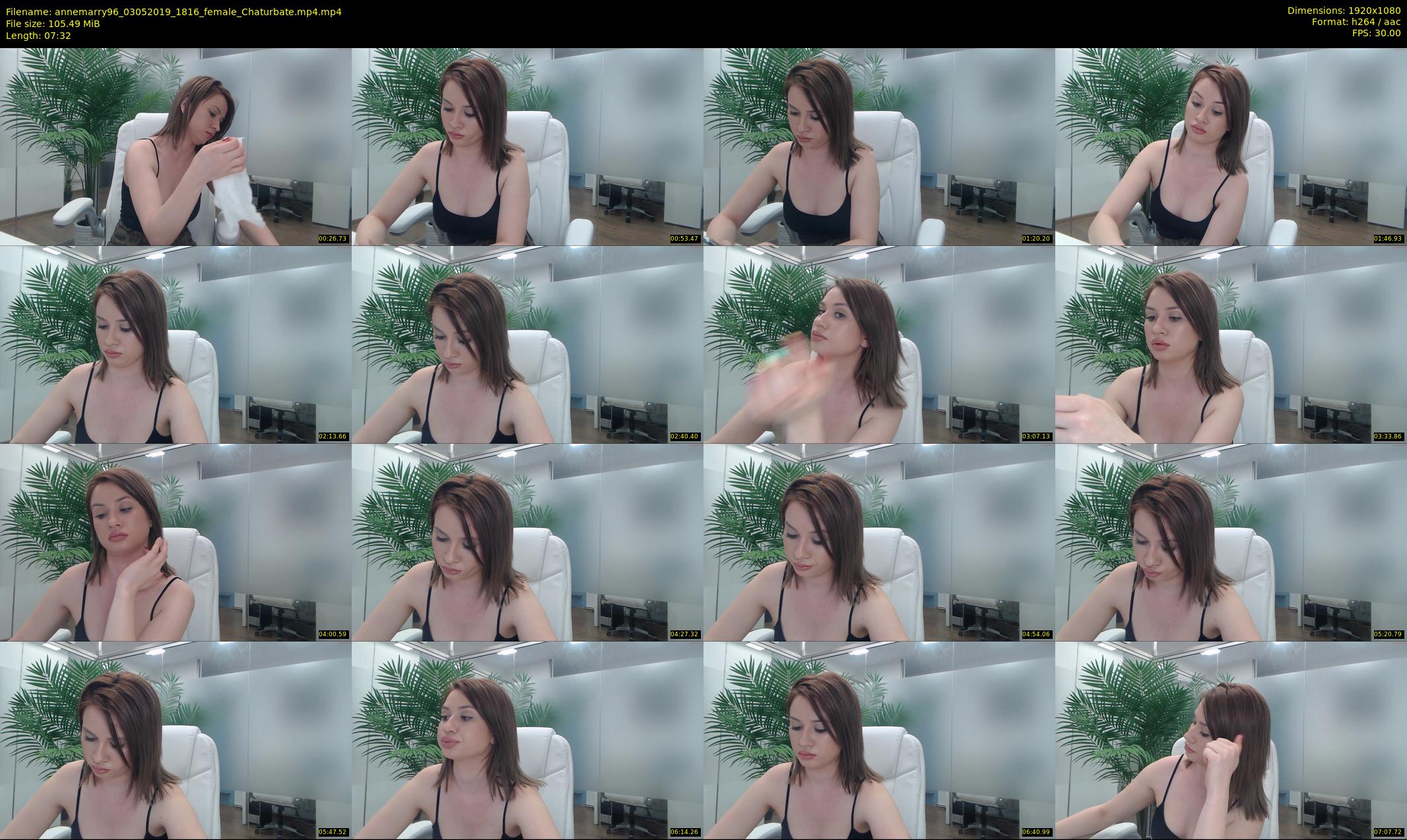 annemarry96 — 8 minute Chaturbate female cam show recording, 1080p, May 3, 2019