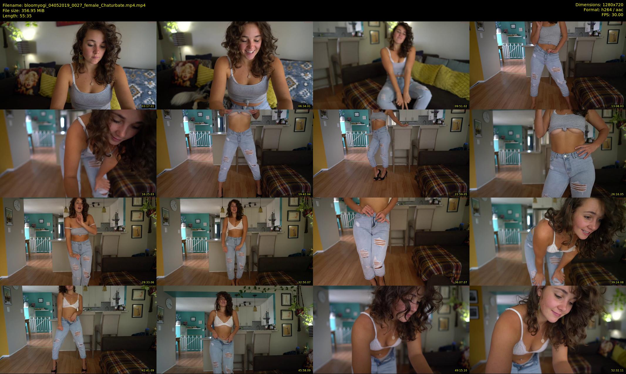 bloomyogi — 56 minute Chaturbate female cam show recording, 720p, May 4, 2019