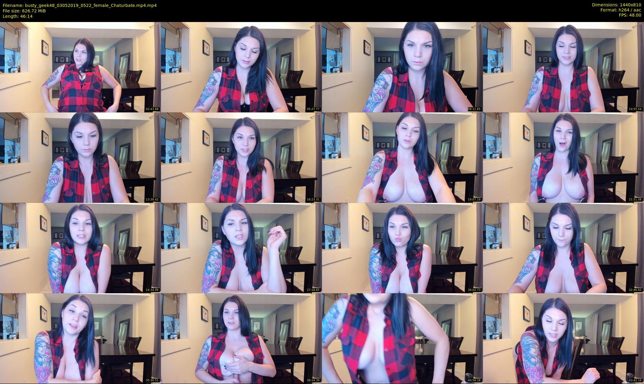 busty_geek48 — 47 minute Chaturbate female cam show recording, 720p, May 3, 2019