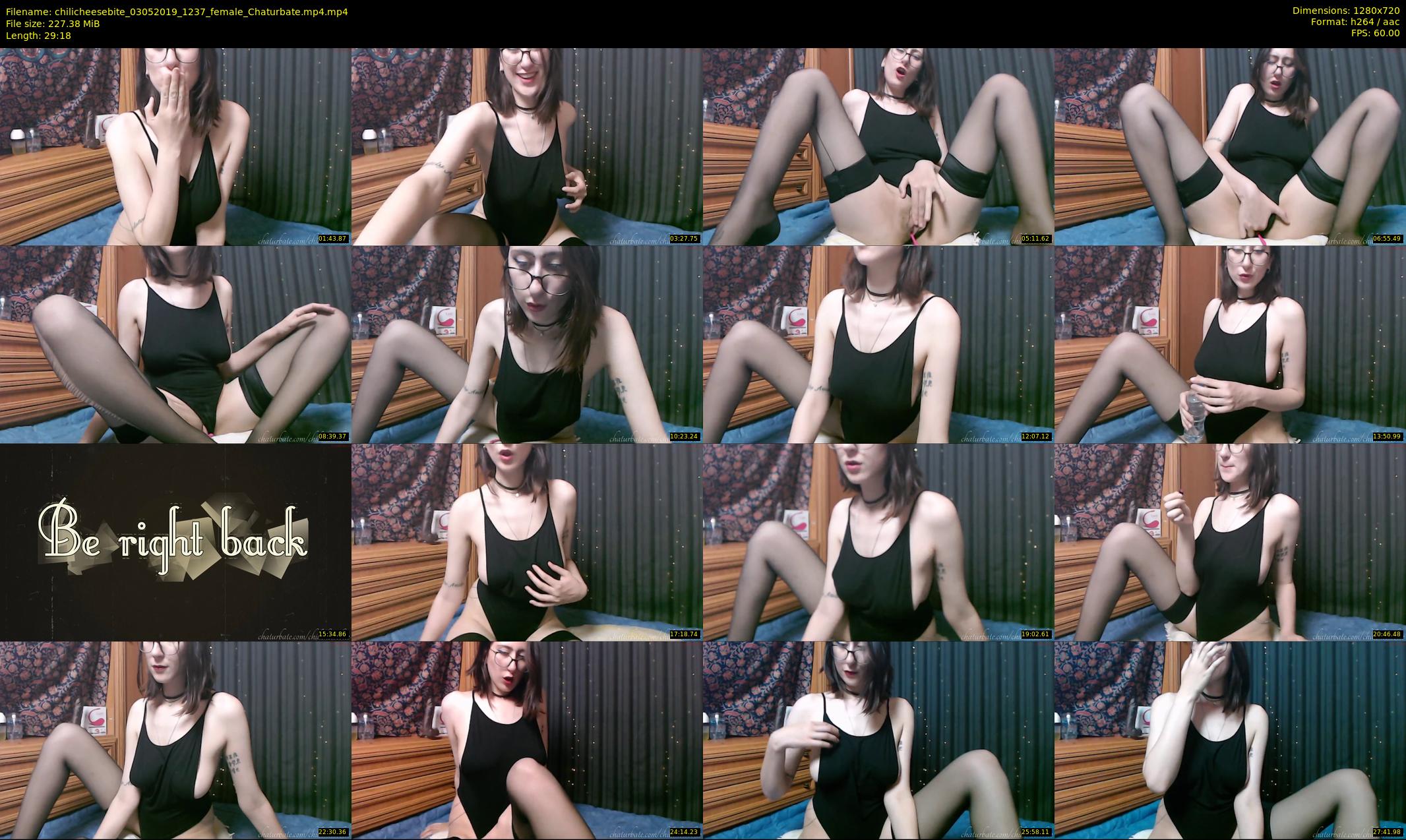 chilicheesebite — 30 minute Chaturbate female cam show recording, 720p, May 3, 2019