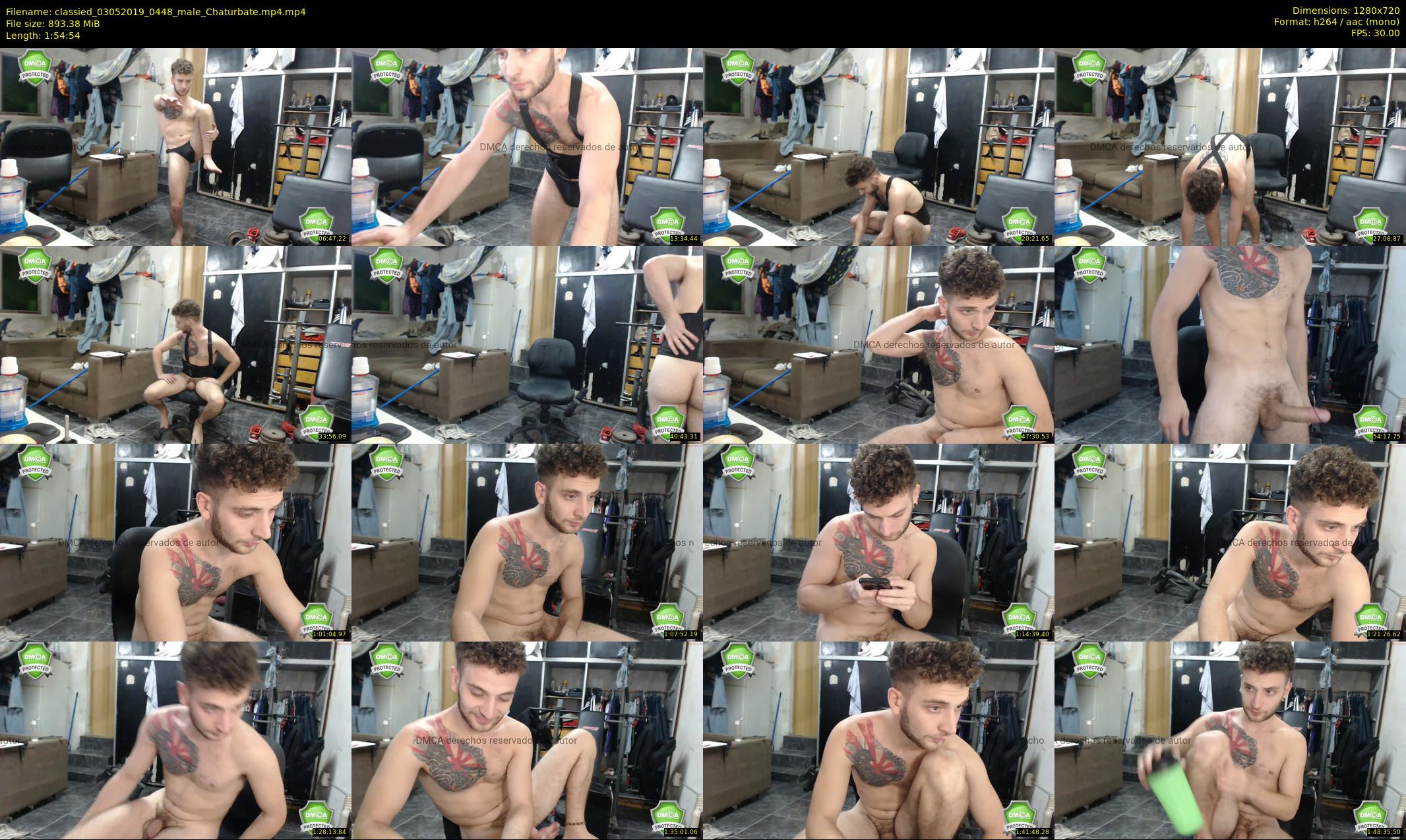 classied — 115 minute Chaturbate male cam show recording, 720p, May 3, 2019