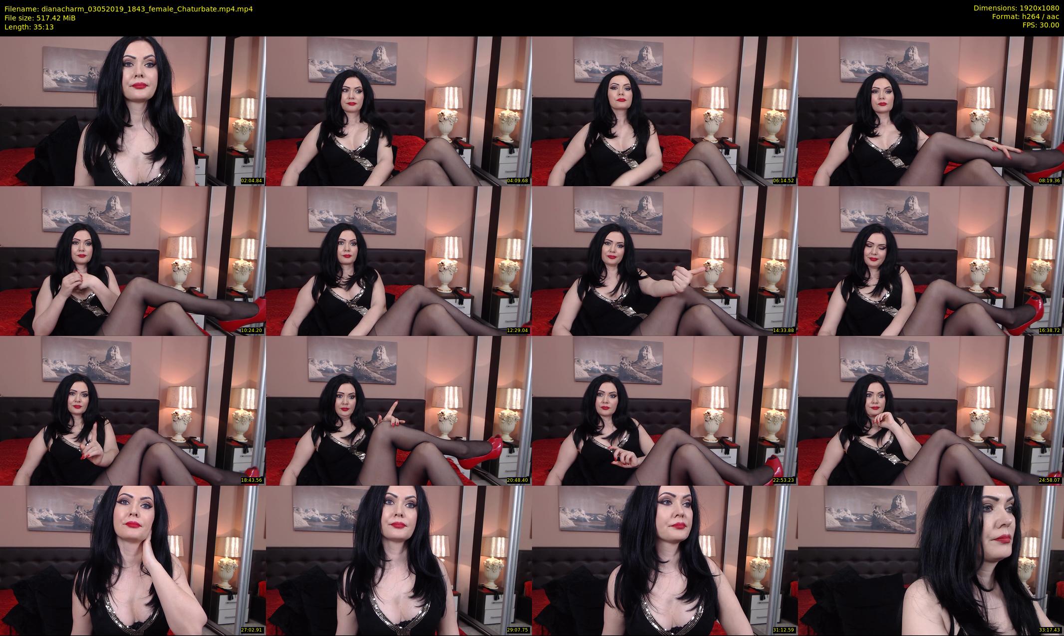 dianacharm — 36 minute Chaturbate female cam show recording, 1080p, May 3, 2019