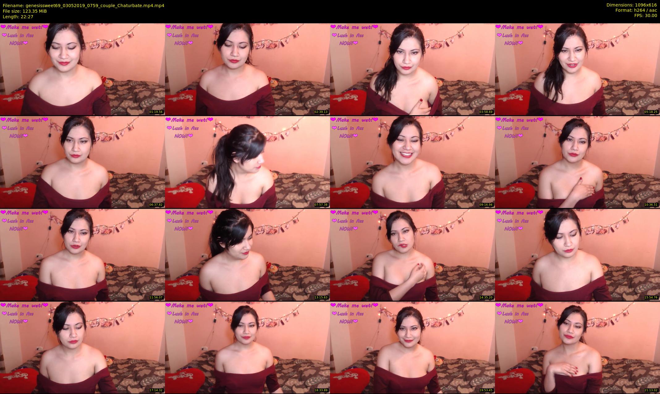 genesissweet69 — 23 minute Chaturbate couple cam show recording, 480p, May 3, 2019