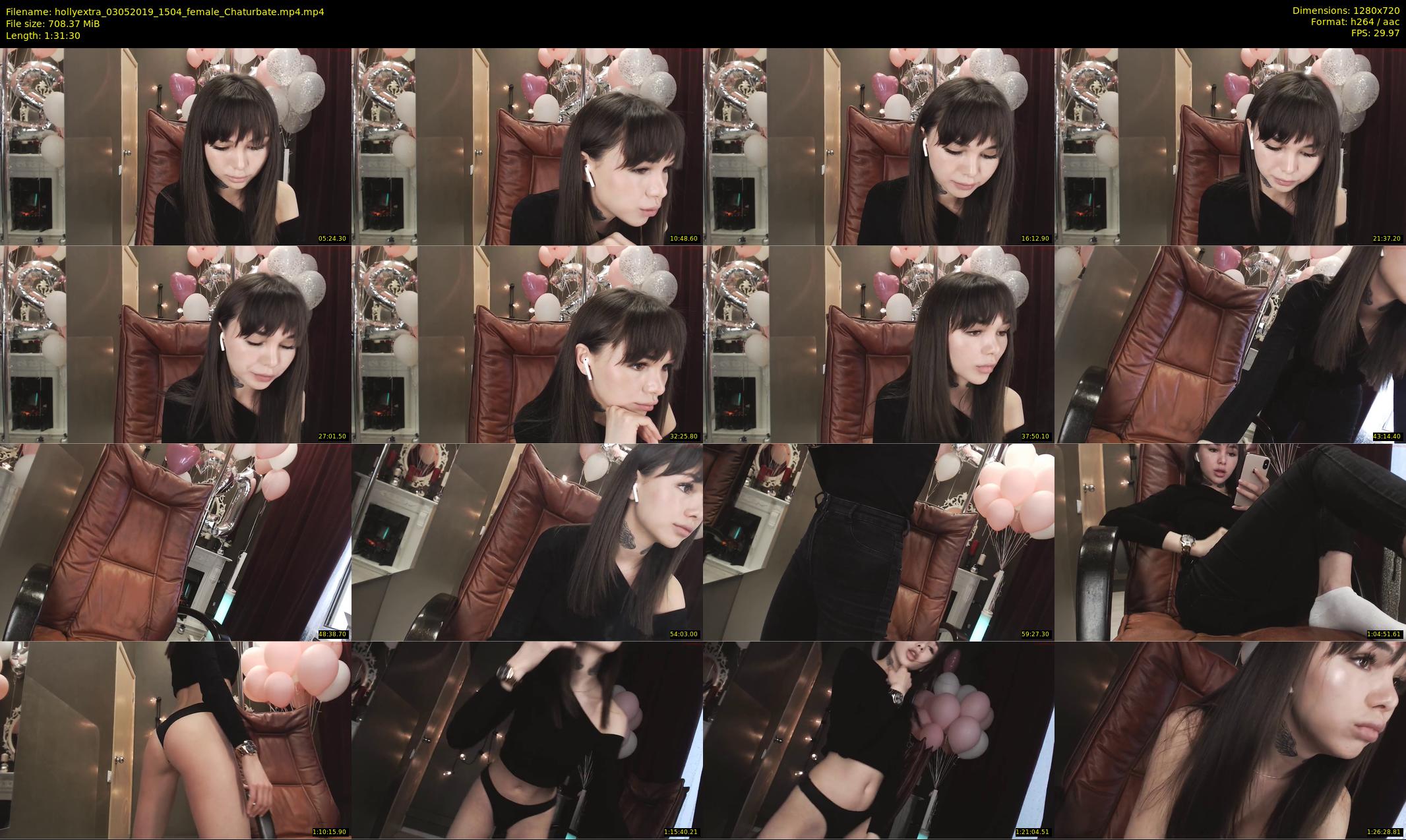 hollyextra — 92 minute Chaturbate female cam show recording, 720p, May 3, 2019