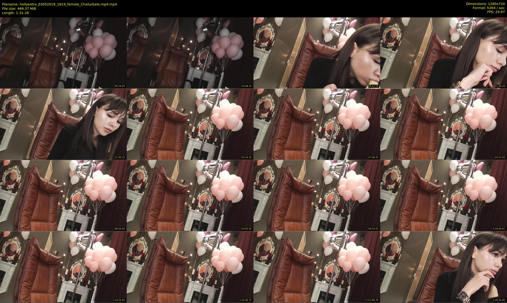 hollyextra — 92 minute Chaturbate female cam show recording, 720p, May 3, 2019