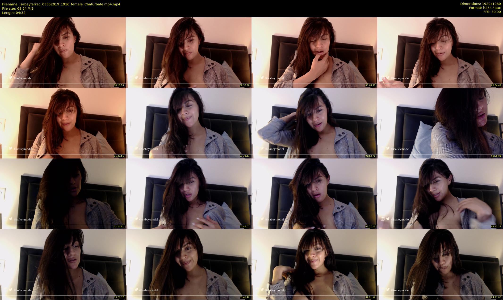 isabeyferrec — 5 minute Chaturbate female cam show recording, 1080p, May 3, 2019