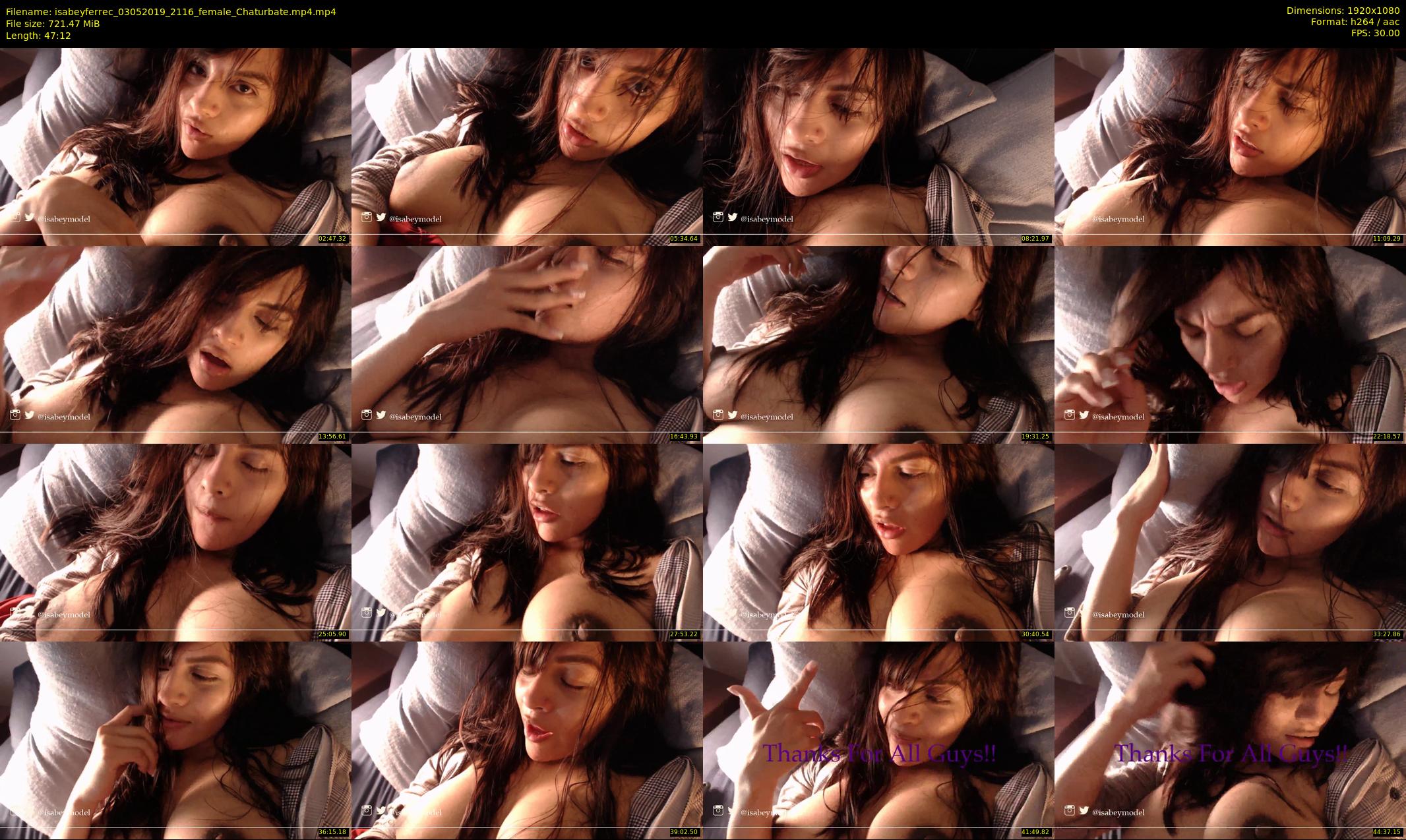 isabeyferrec — 48 minute Chaturbate female cam show recording, 1080p, May 3, 2019
