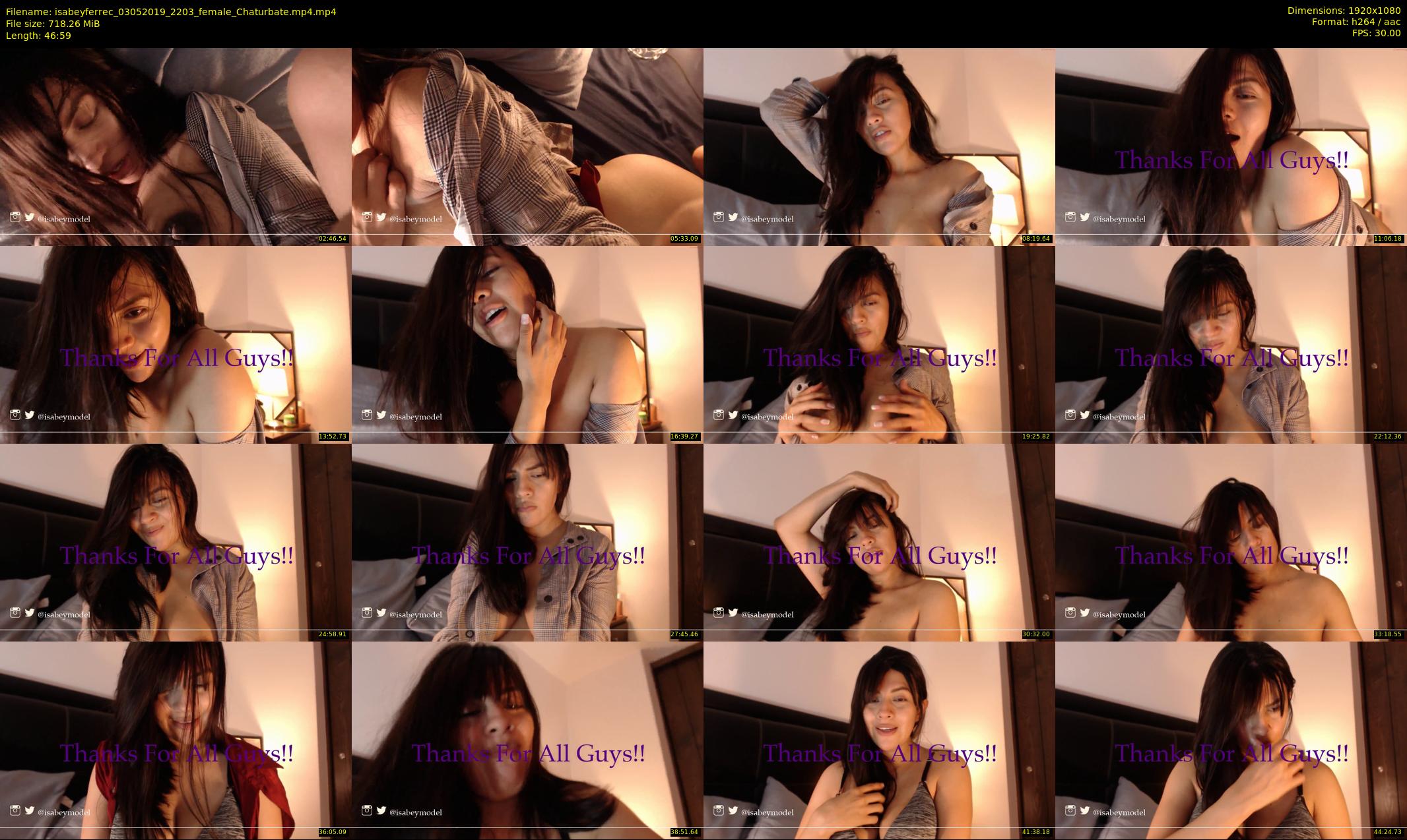 isabeyferrec — 47 minute Chaturbate female cam show recording, 1080p, May 3, 2019