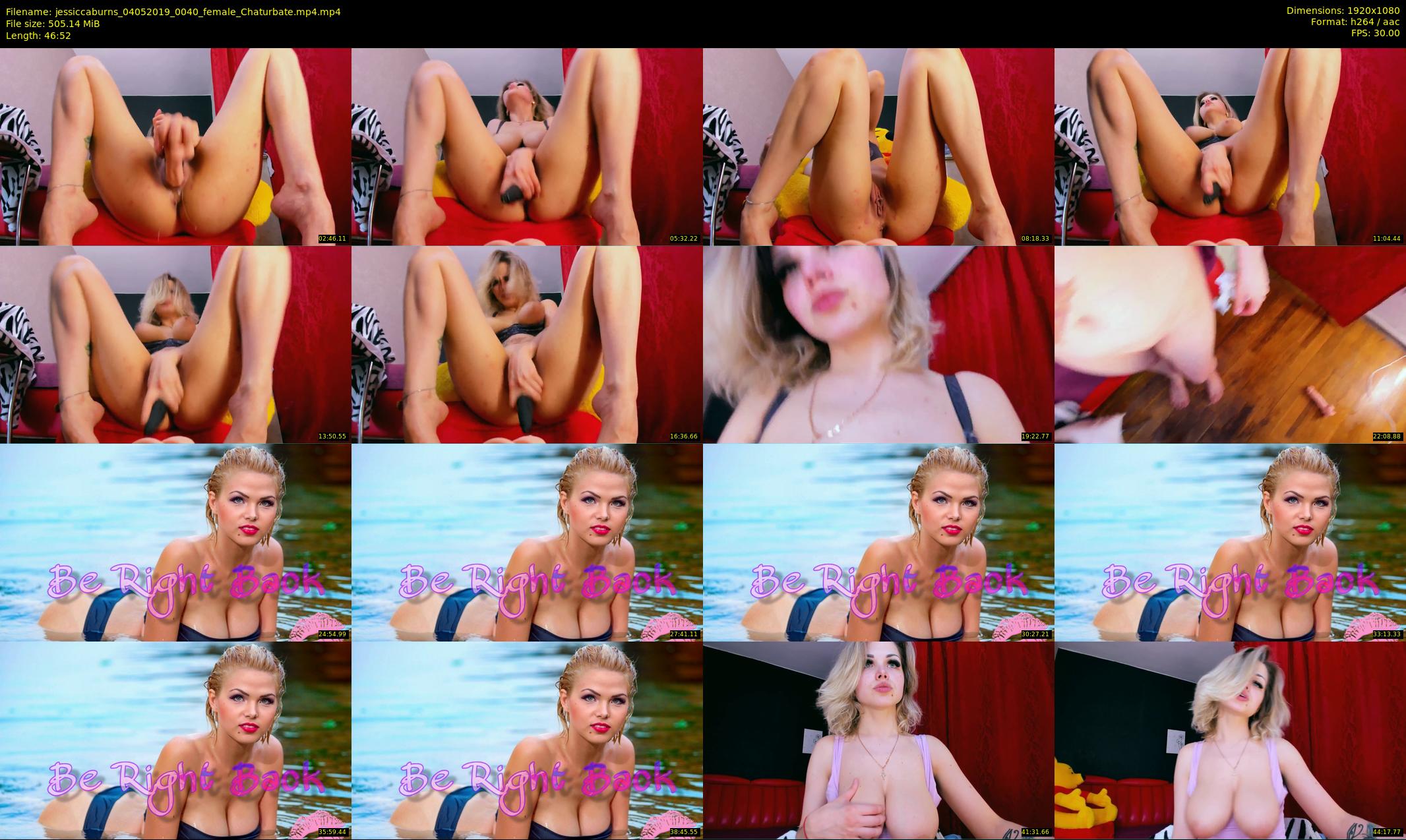 jessiccaburns — 47 minute Chaturbate female cam show recording, 1080p, May 4, 2019