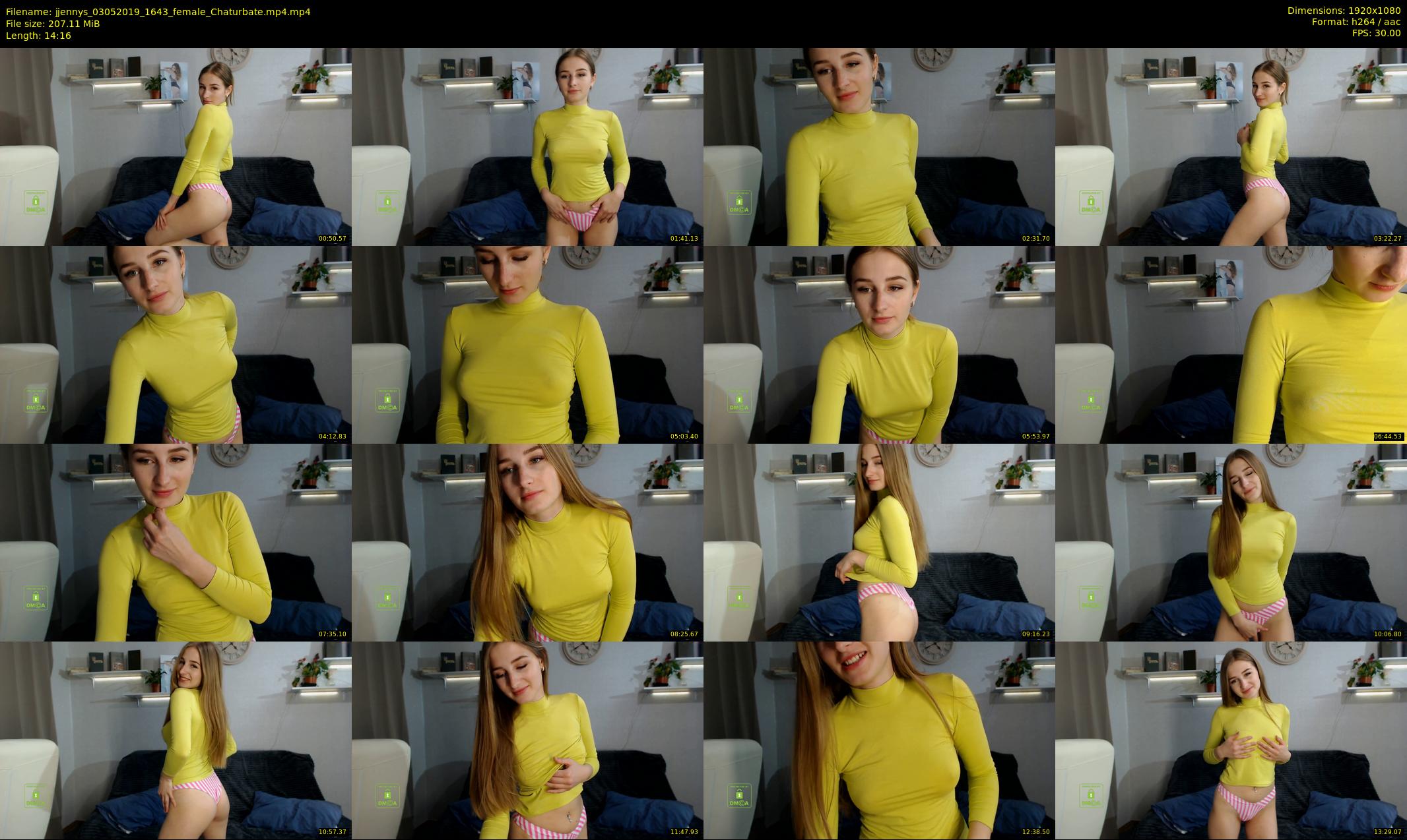 jjennys — 15 minute Chaturbate female cam show recording, 1080p, May 3, 2019