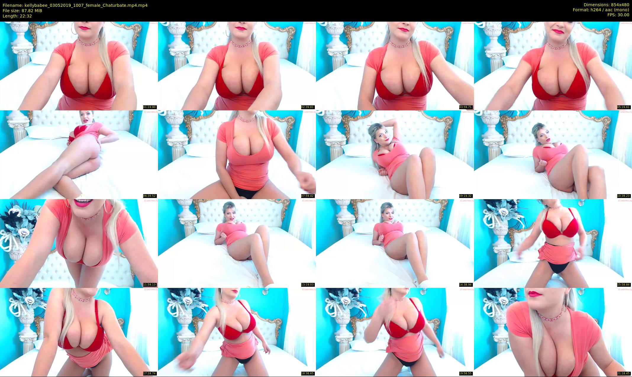 kellybabee — 23 minute Chaturbate female cam show recording, 480p, May 3, 2019
