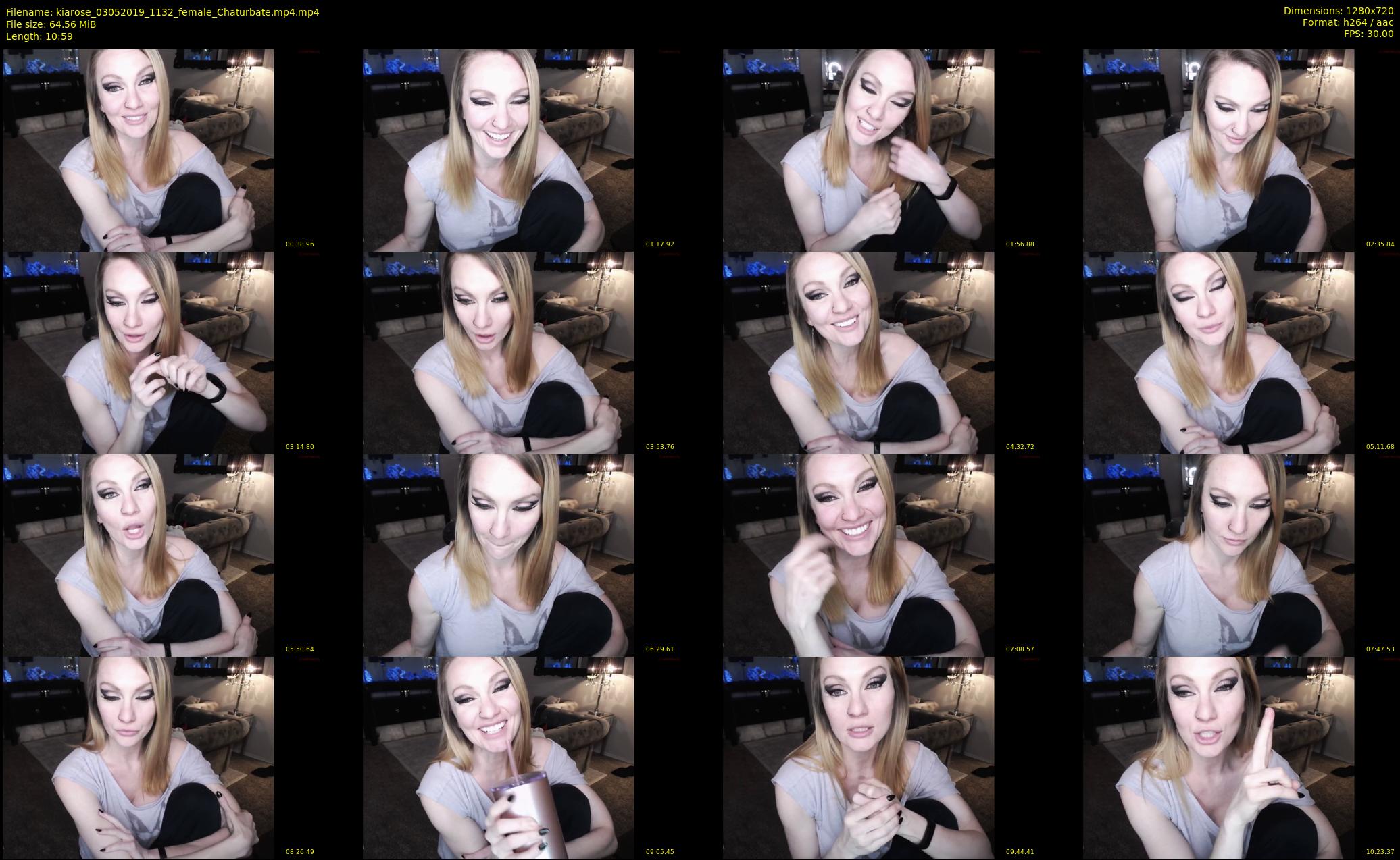 kiarose — 11 minute Chaturbate female cam show recording, 720p, May 3, 2019