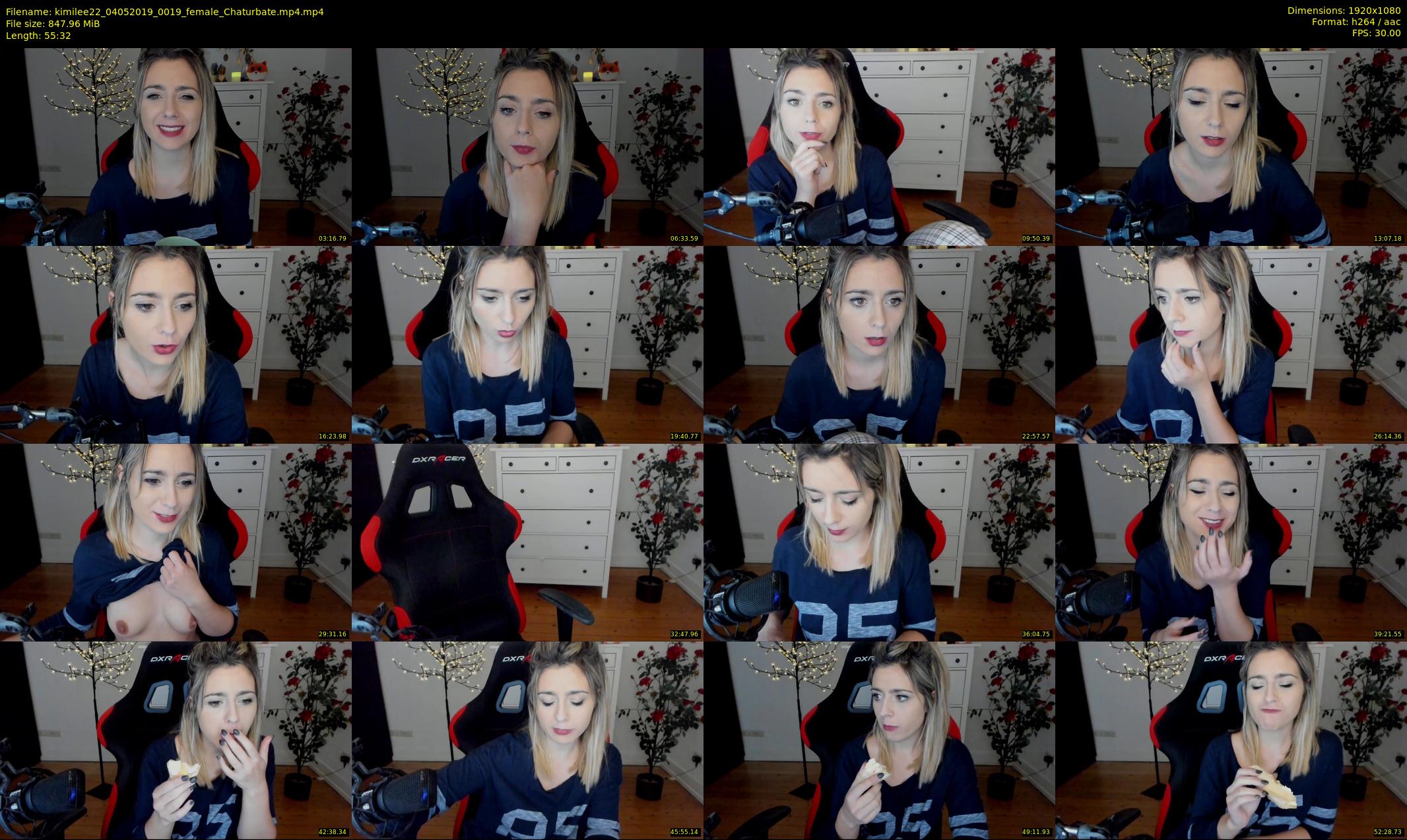 kimilee22 — 56 minute Chaturbate female cam show recording, 1080p, May 4, 2019