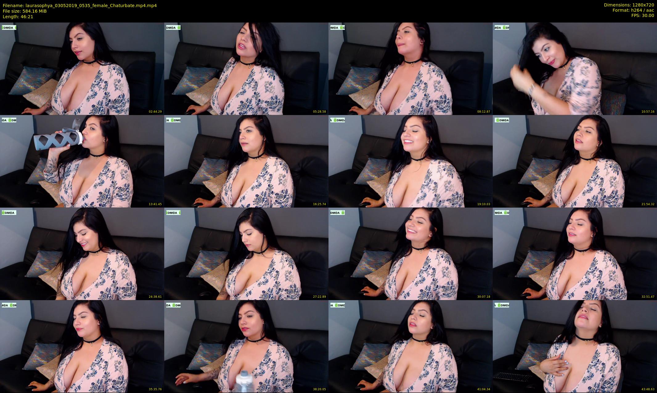 laurasophya — 47 minute Chaturbate female cam show recording, 720p, May 3, 2019