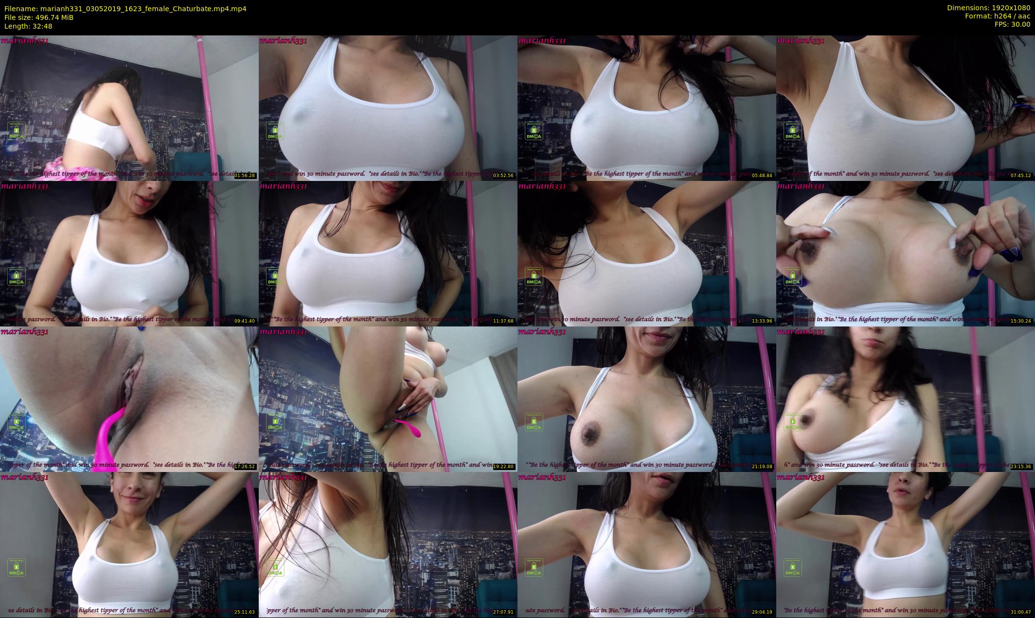 marianh331 — 33 minute Chaturbate female cam show recording, 1080p, May 3, 2019
