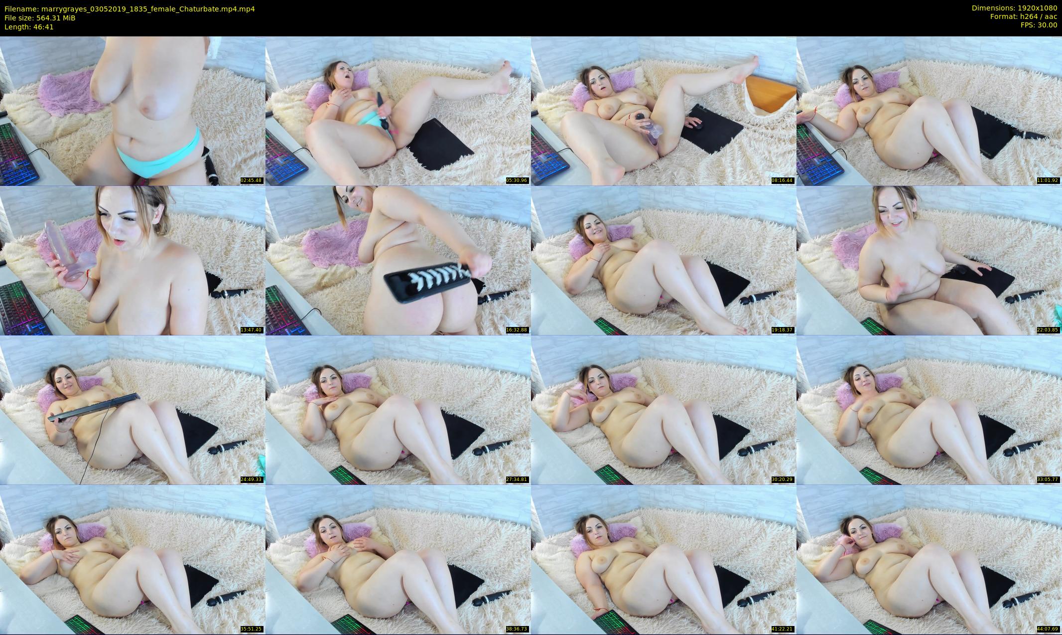 marrygrayes — 47 minute Chaturbate female cam show recording, 1080p, May 3, 2019