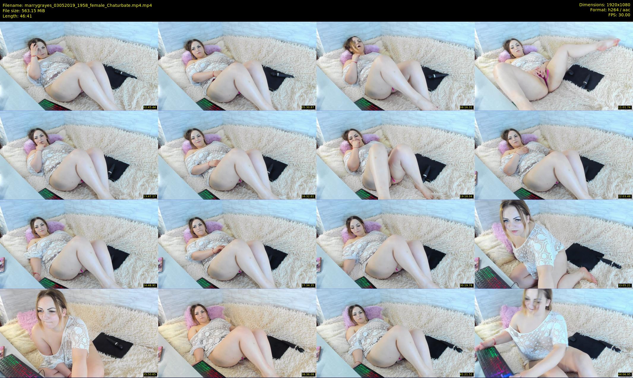 marrygrayes — 47 minute Chaturbate female cam show recording, 1080p, May 3, 2019